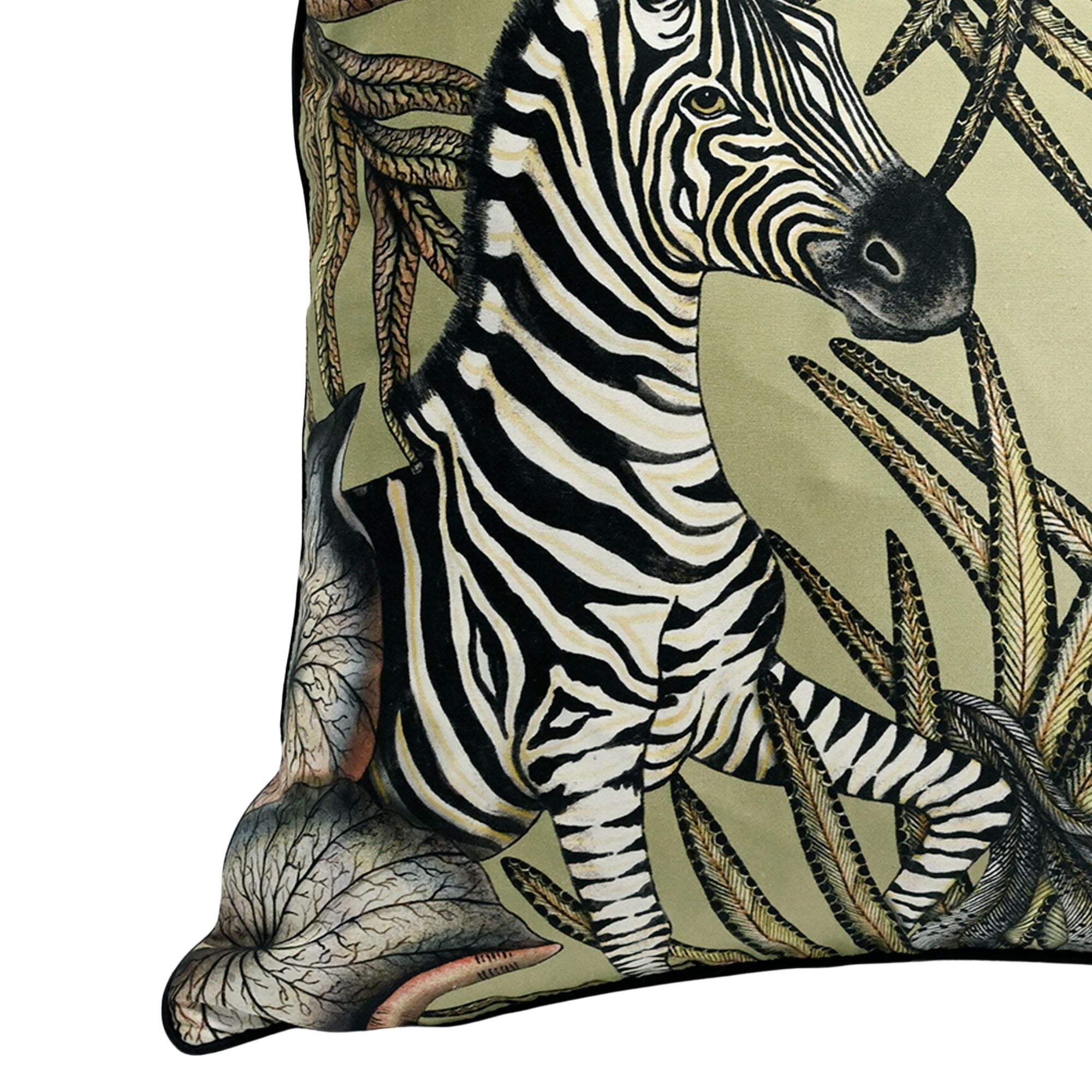 Thanda Stripe Pillow - Silk - Delta