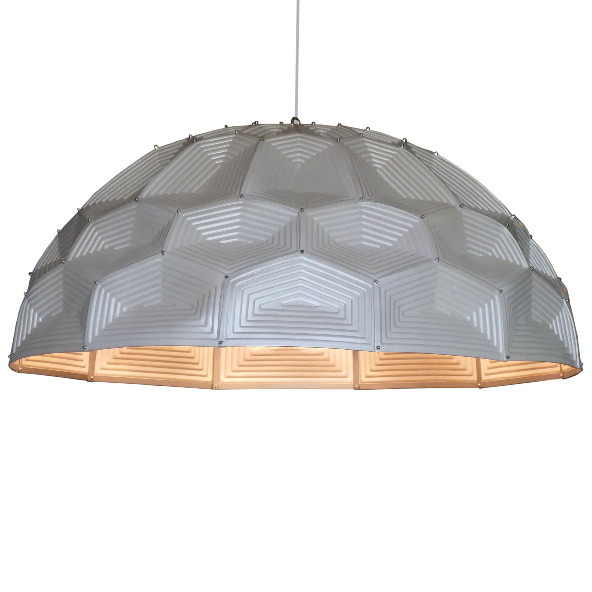 Turtle Dome Light - Embossed Pearl Leather
