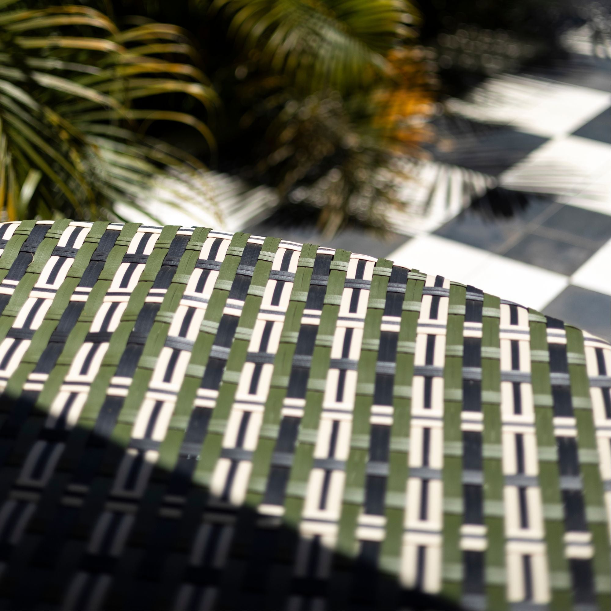 Woven Outdoor Dining Table - Palm