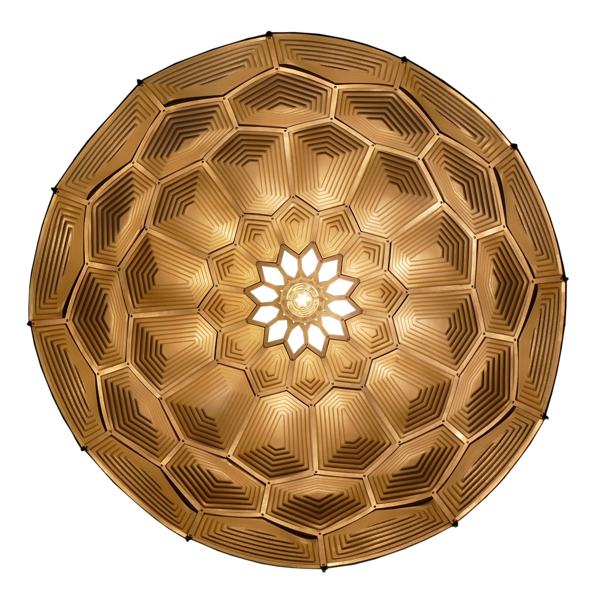Turtle Dome Light - Embossed Pearl Leather