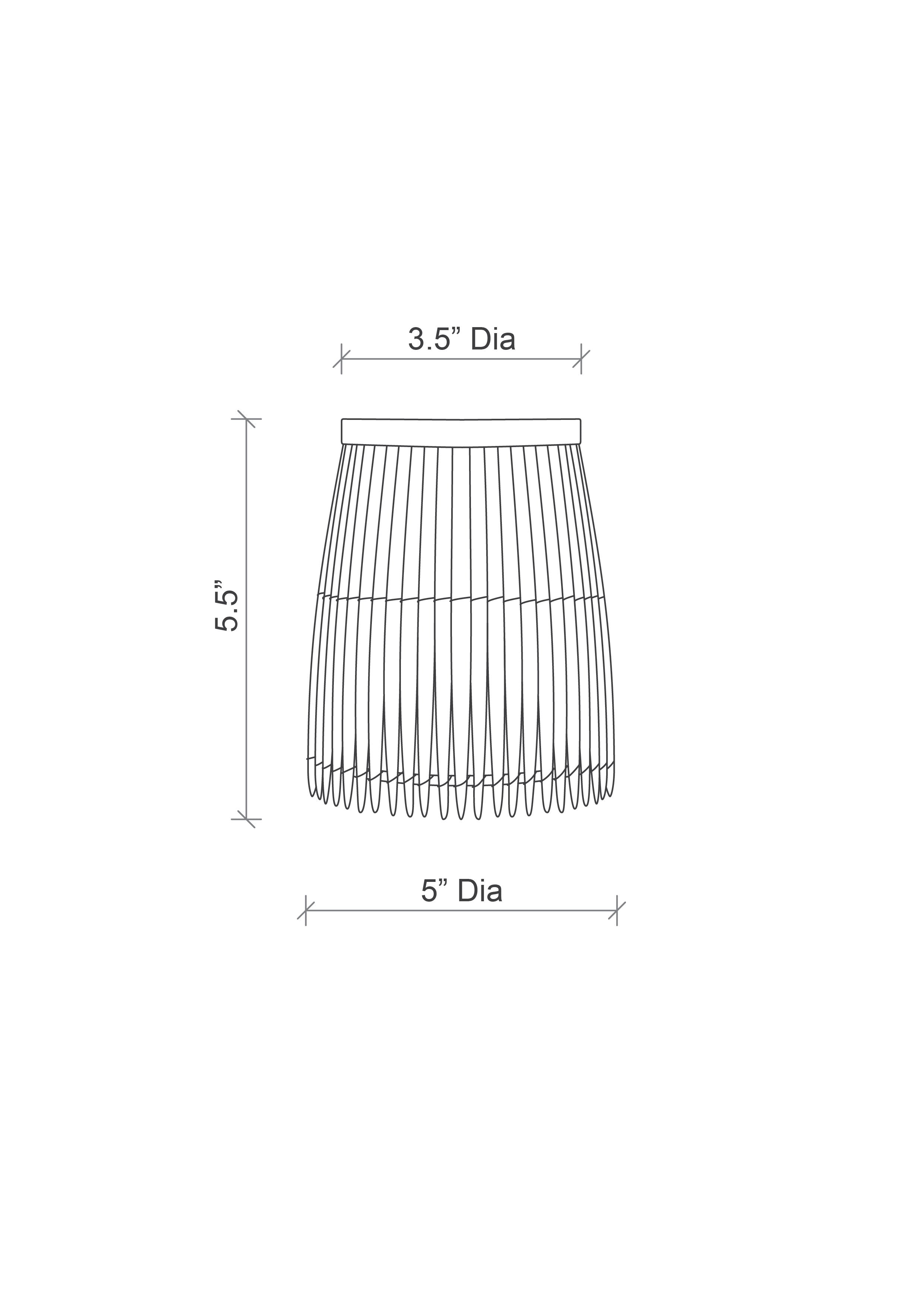 Porcupine Quill Chandelier Shade (S/2)