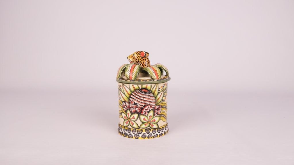 Ardmore Ceramic Art - Leopard Spirit Candle