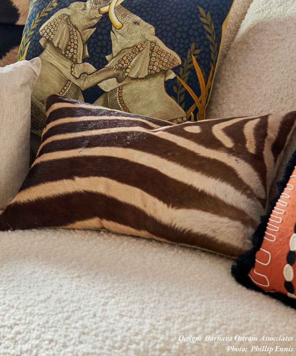 Zebra Hide Rectangle Pillow