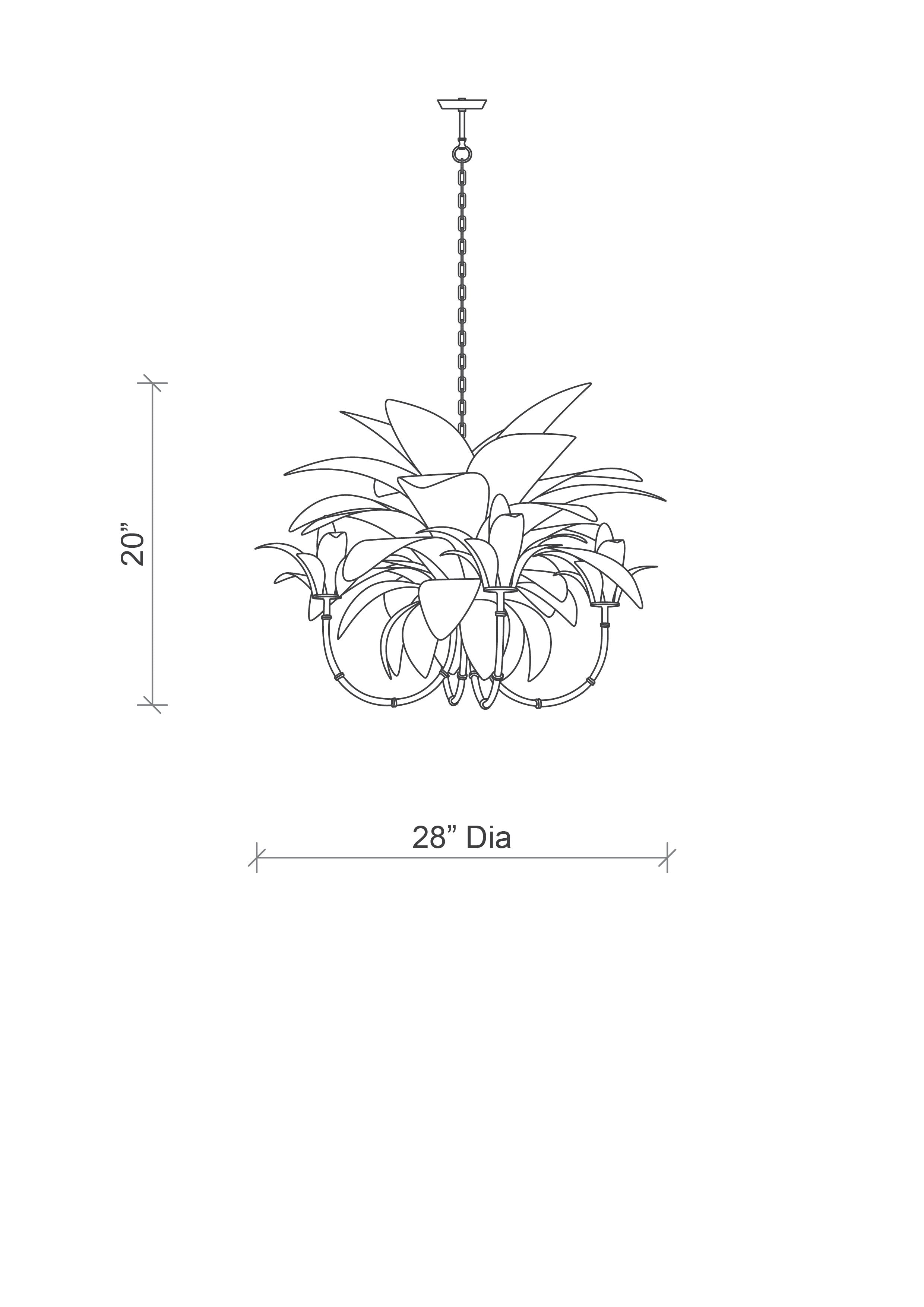 Small Liefie Chandelier - White