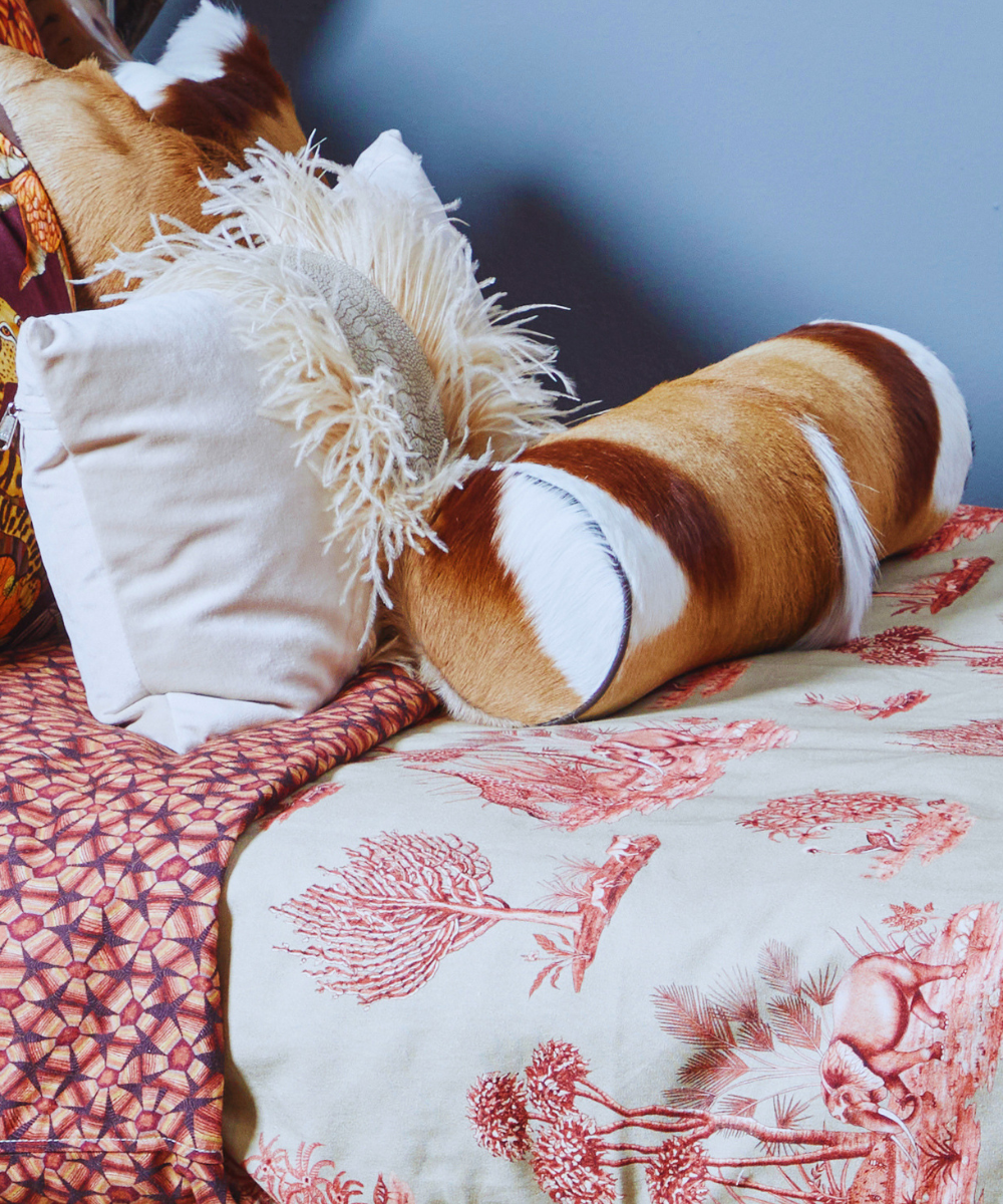 Springbok Hide Bolster Pillow