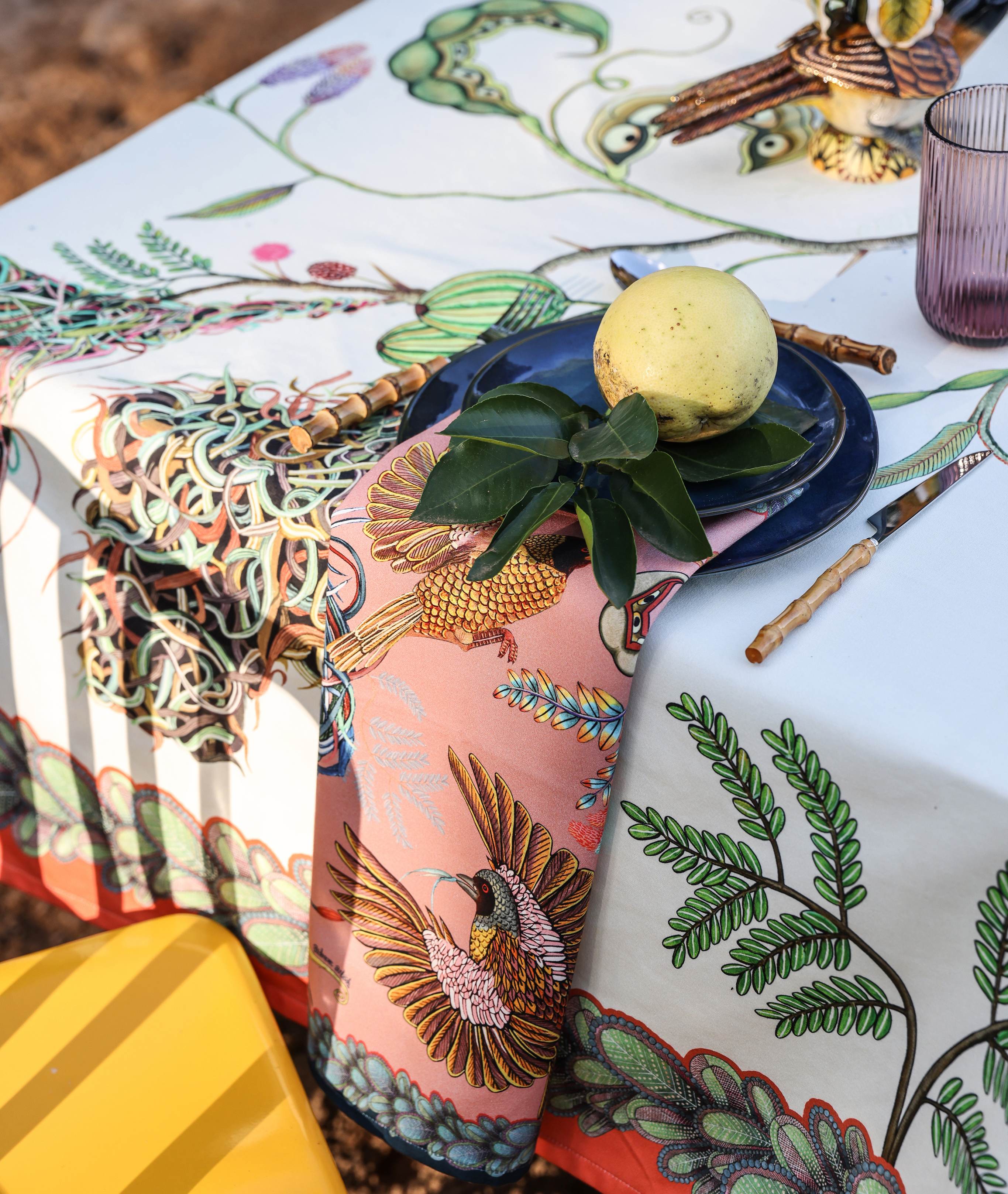 Thanda Nest Napkins (Pair) - Magnolia