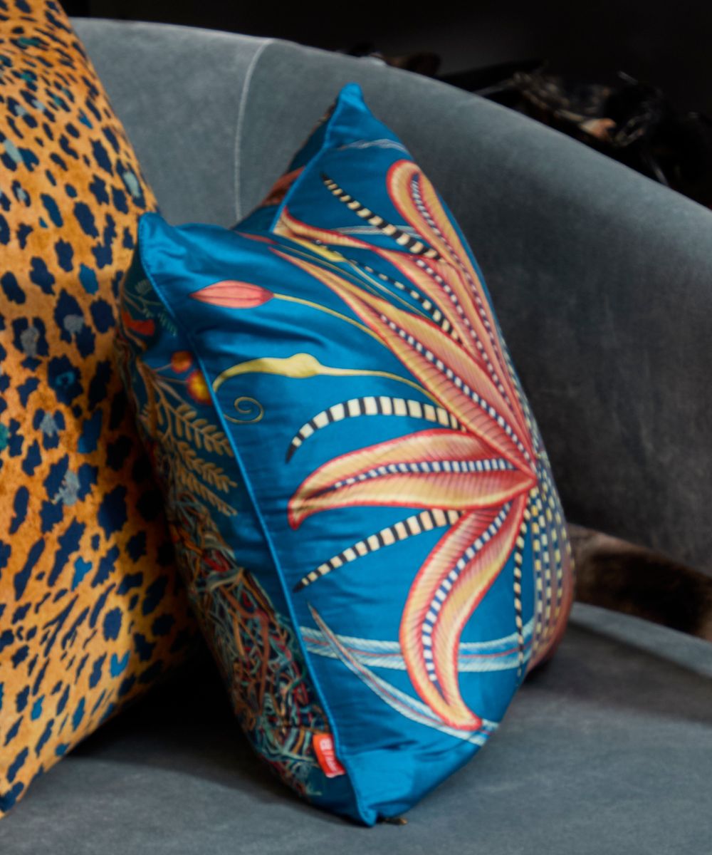 Thanda Nest Silk Pillow - Midnight