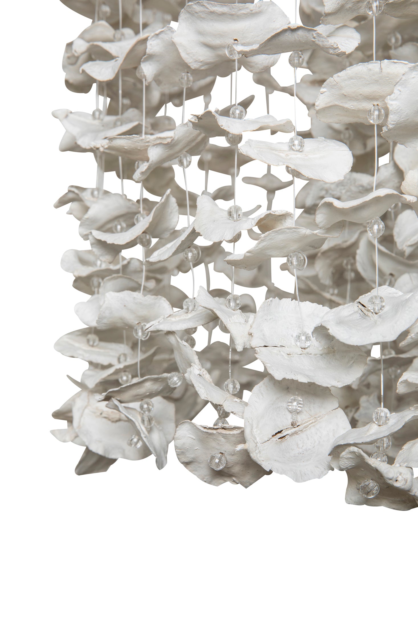 Round Snowflake Jacaranda Pod Chandelier