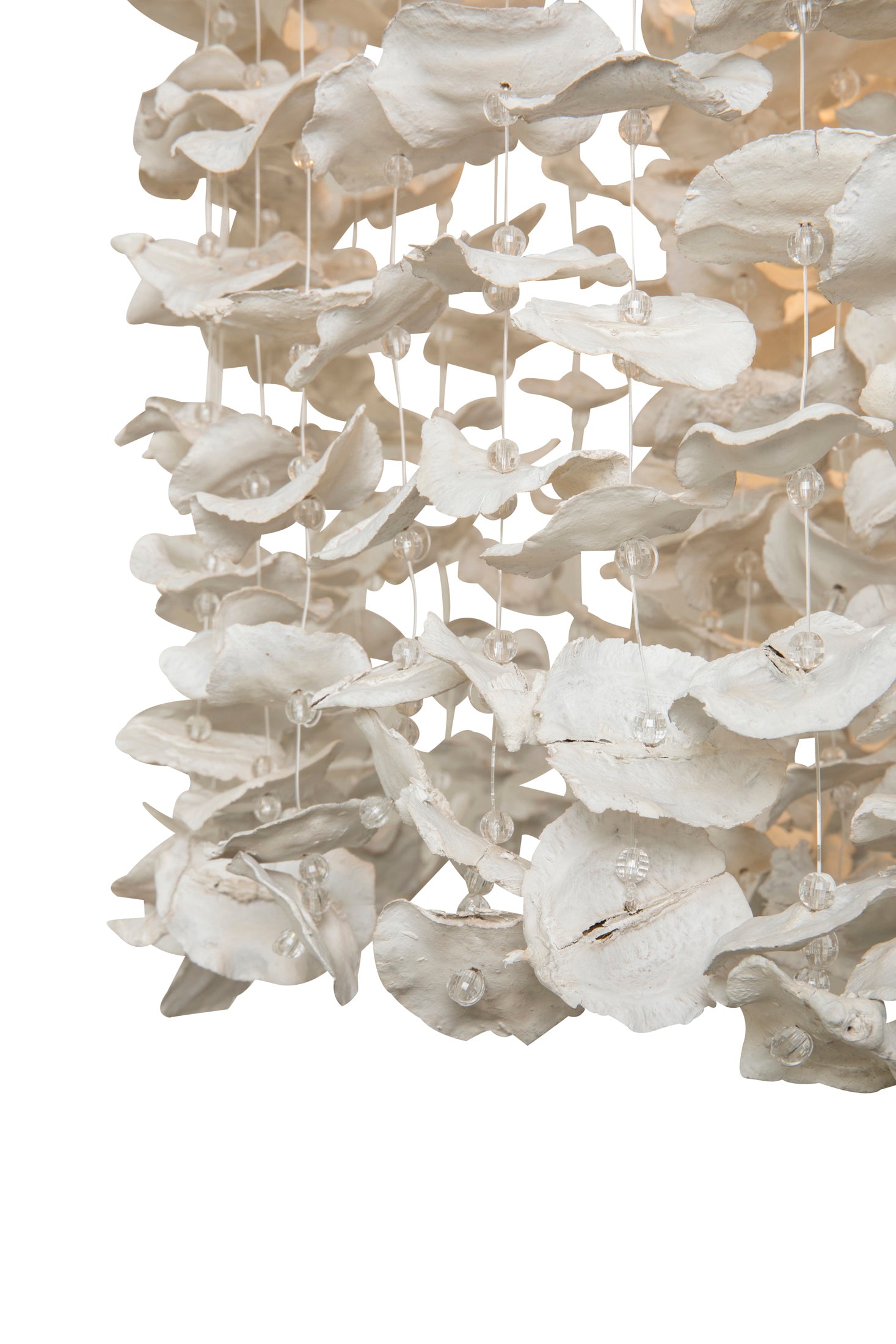 Round Snowflake Jacaranda Pod Chandelier