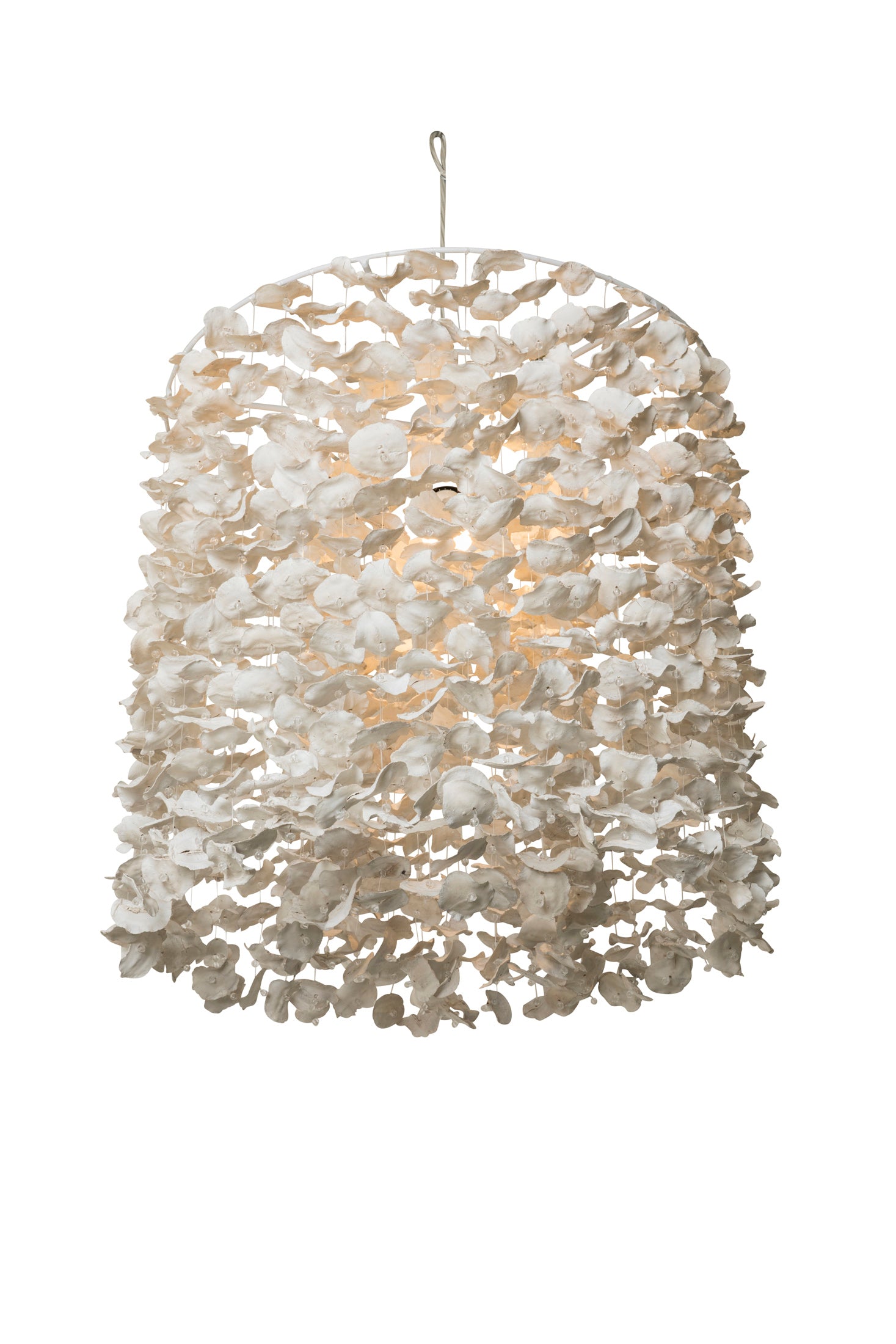 Round Snowflake Jacaranda Pod Chandelier