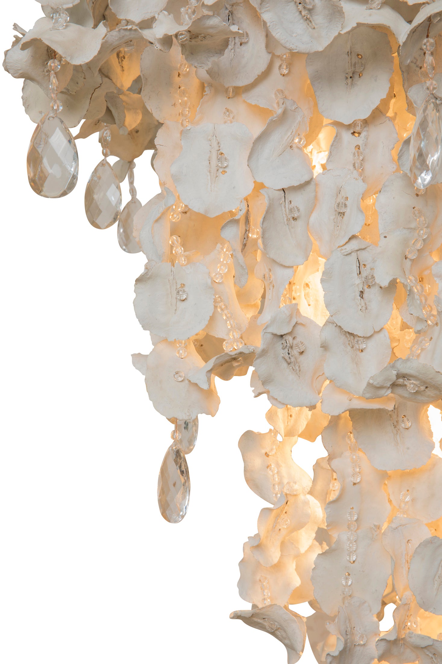 Rectangle Crystal Snow Jacaranda Pod Chandelier