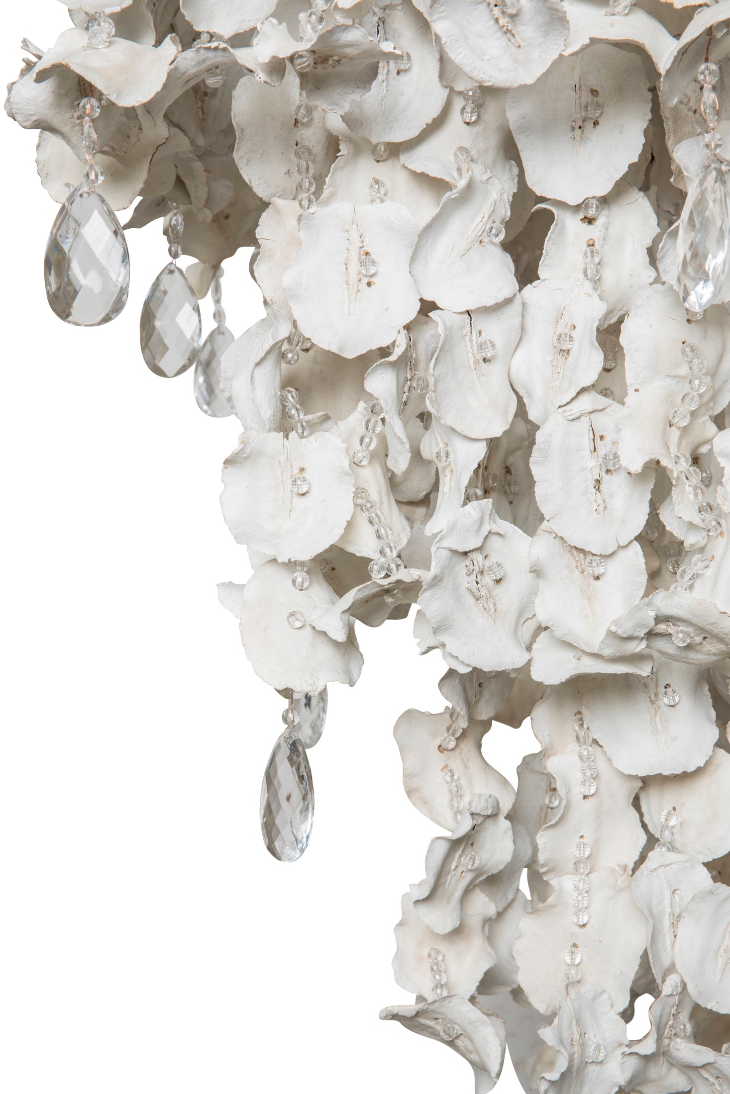 Rectangle Crystal Snow Jacaranda Pod Chandelier