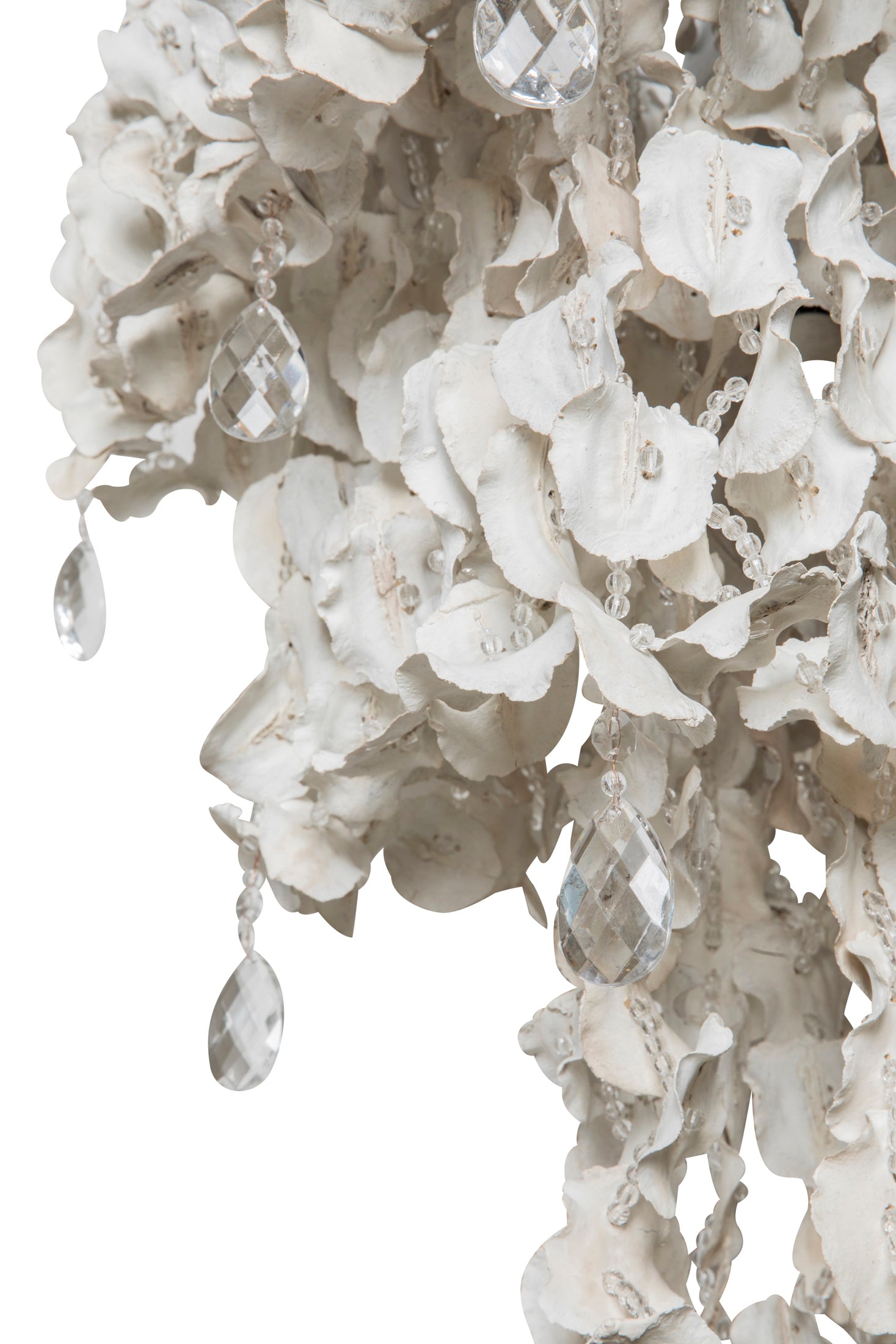 Rectangle Crystal Snow Jacaranda Pod Chandelier