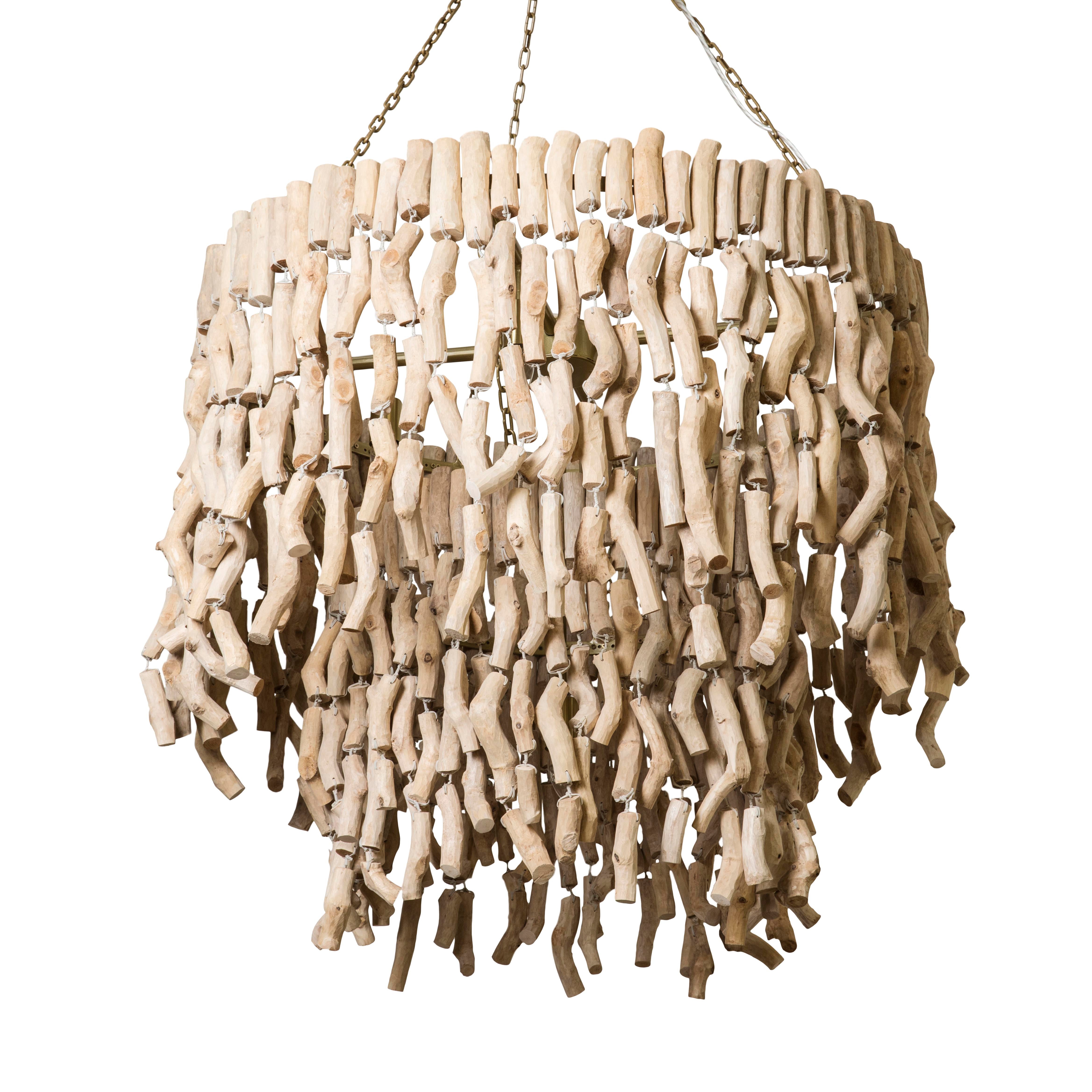 Wiggle Wood Chandelier