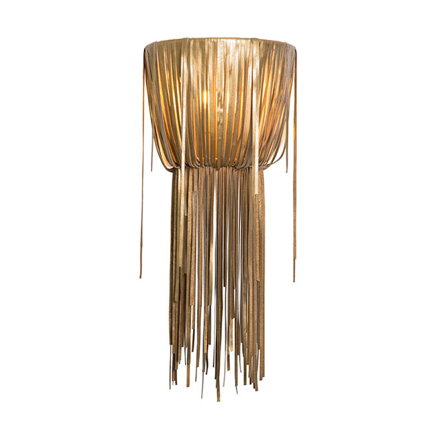 Urchin Wall Sconce - Metallic Leather