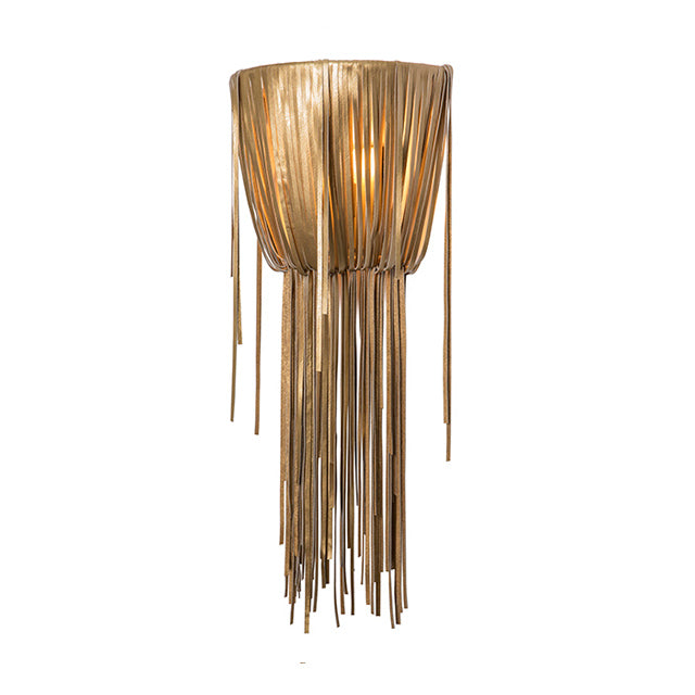 Urchin Wall Sconce - Metallic Leather