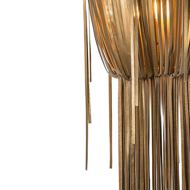 Urchin Wall Sconce - Metallic Leather