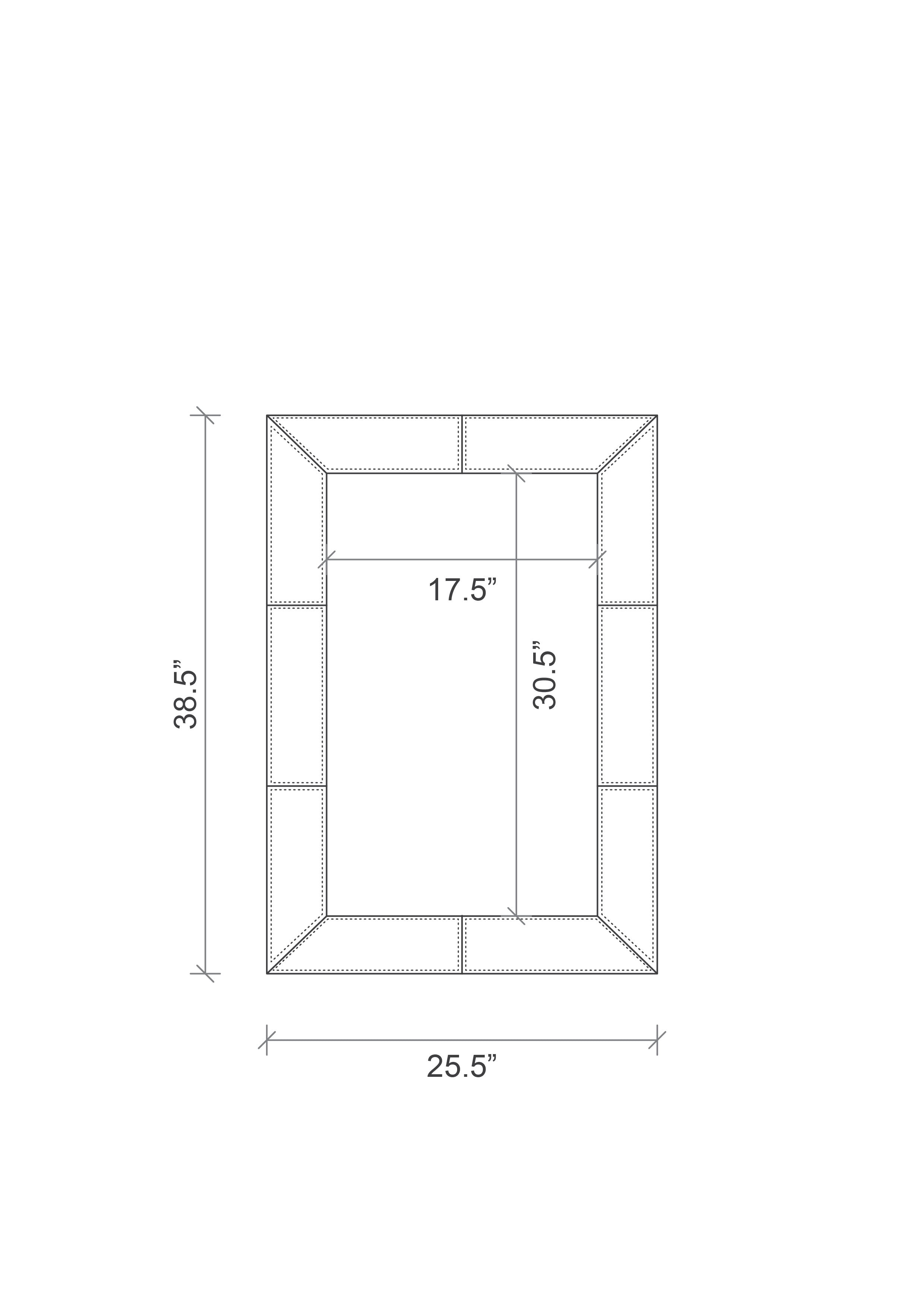 Porcupine Quill Rectangle Mirror - Small