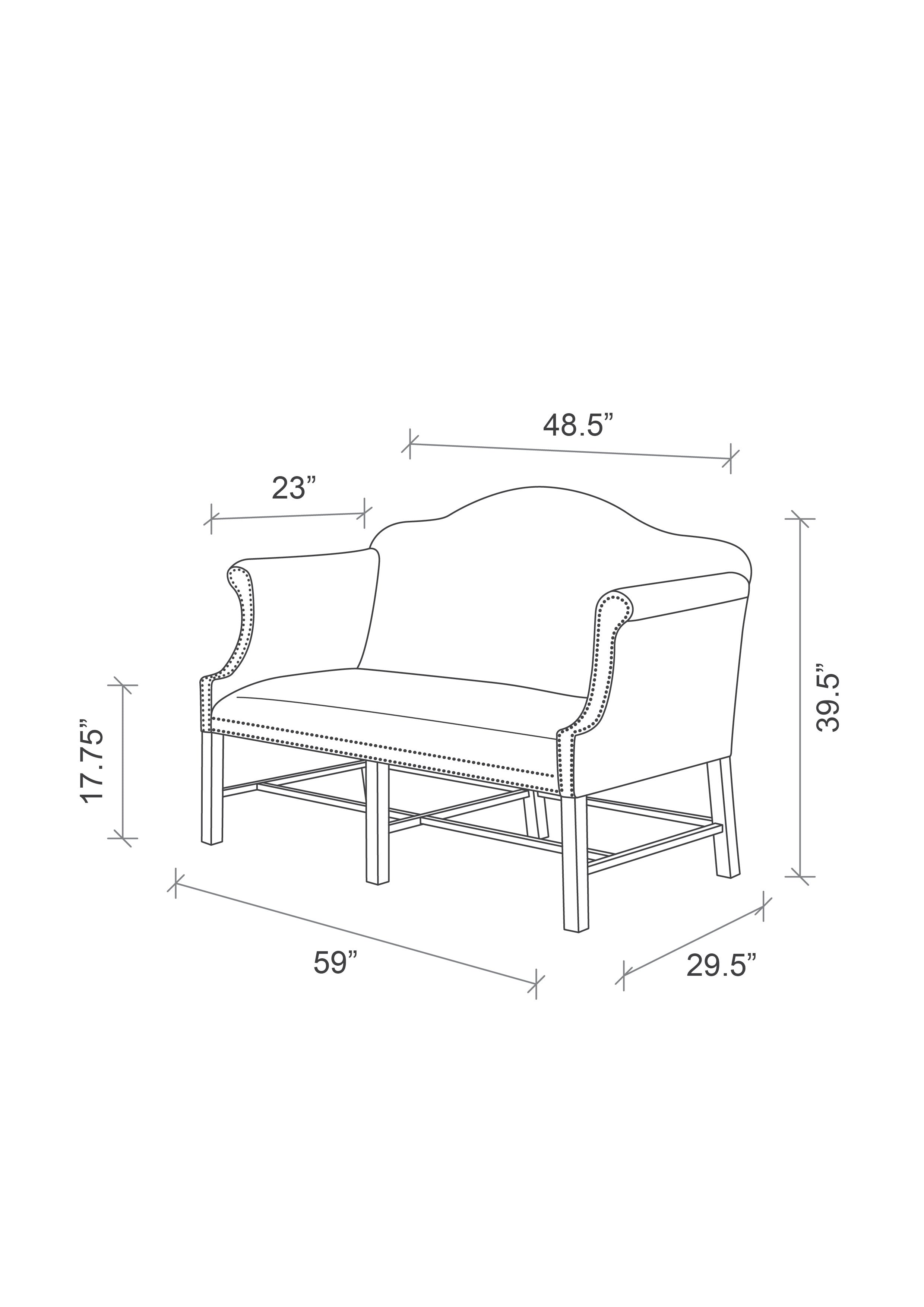 Zebra Hide Settee