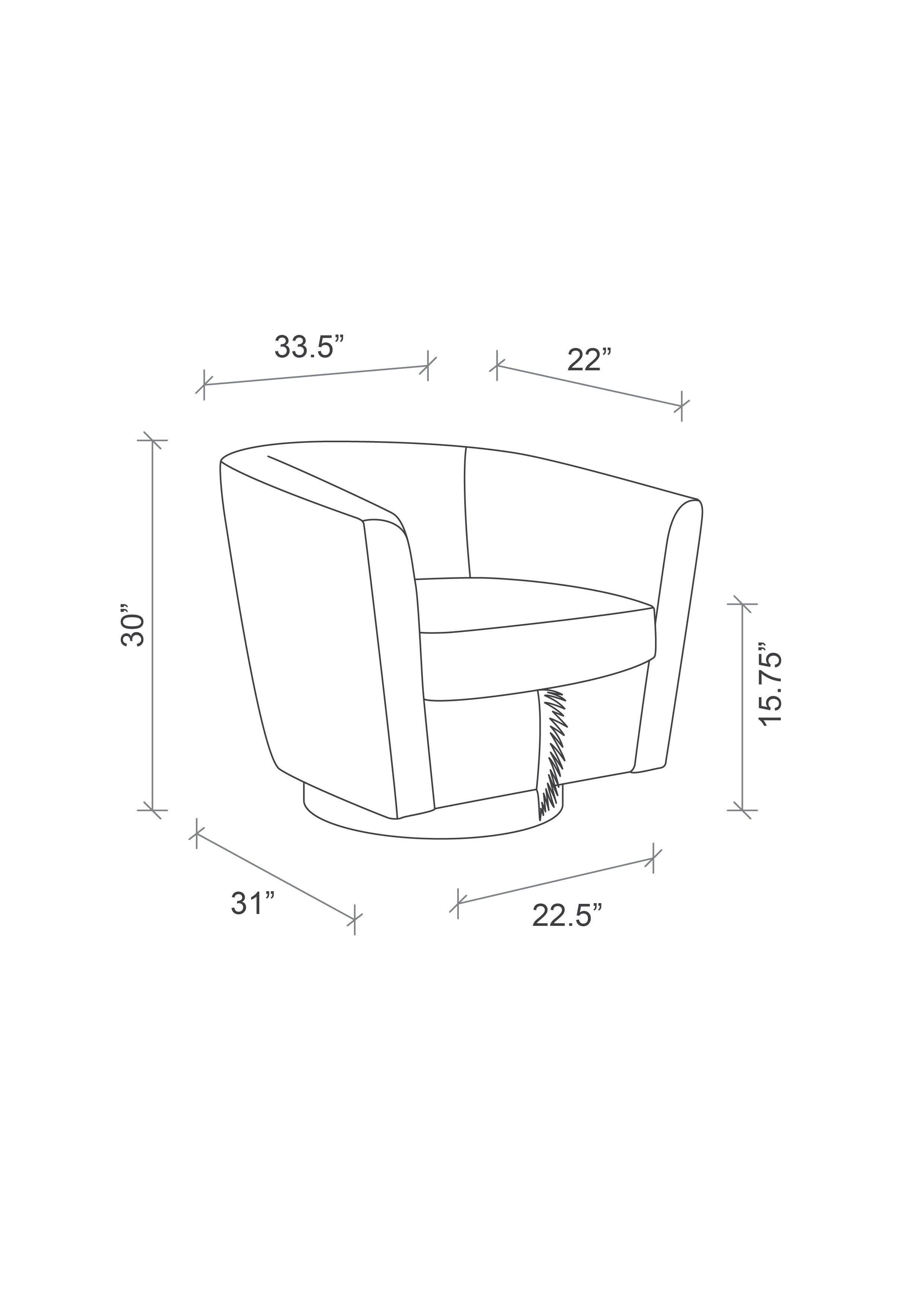 Zebra Hide Swivel Chair