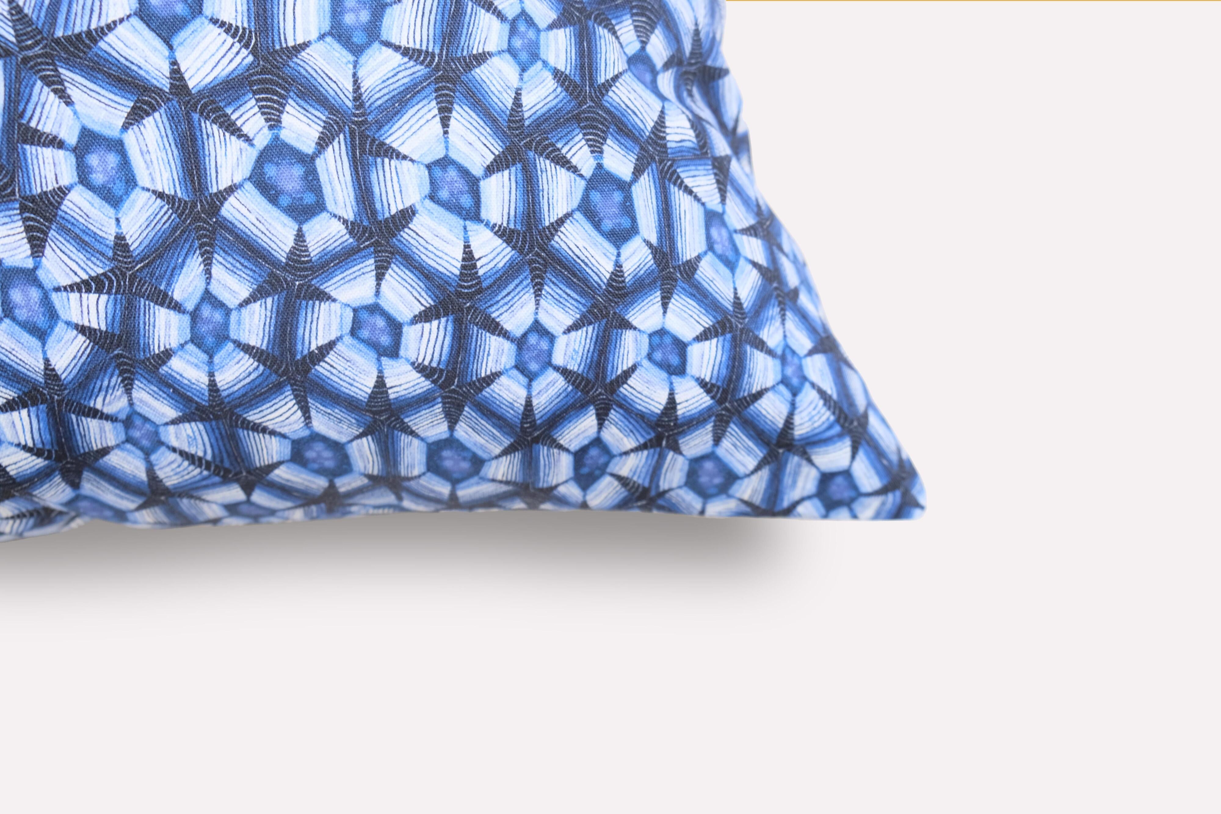 Thanda Tortoise Pillow - Cotton - Tanzanite