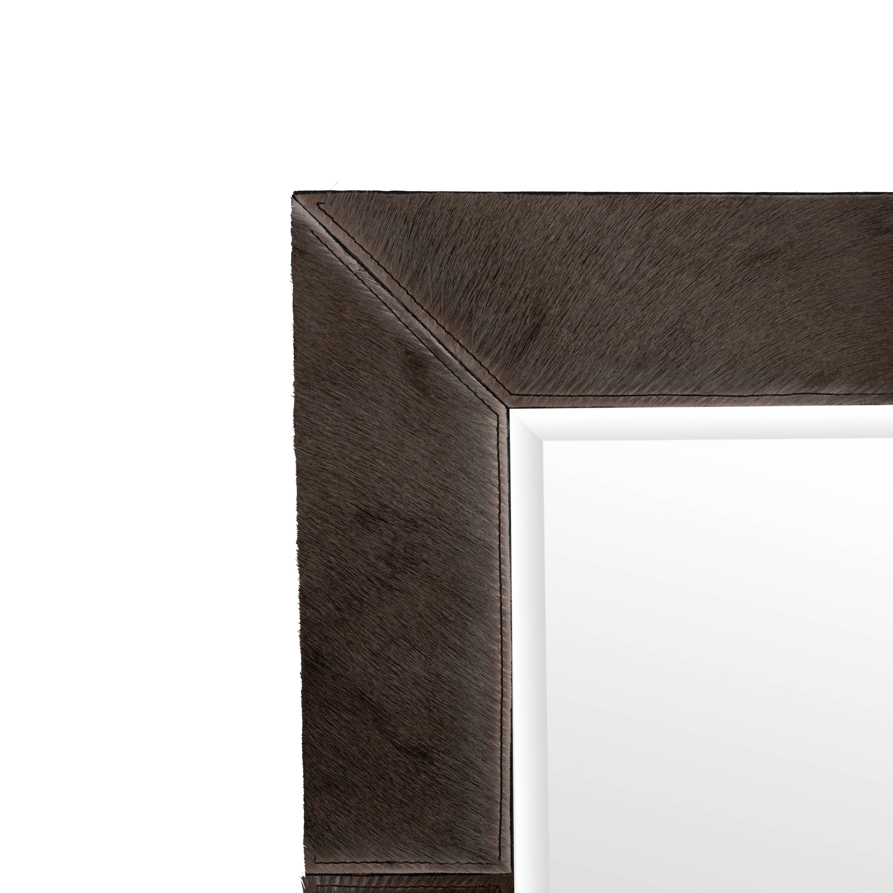 Wildebeest Hide Rectangle Mirror - Small