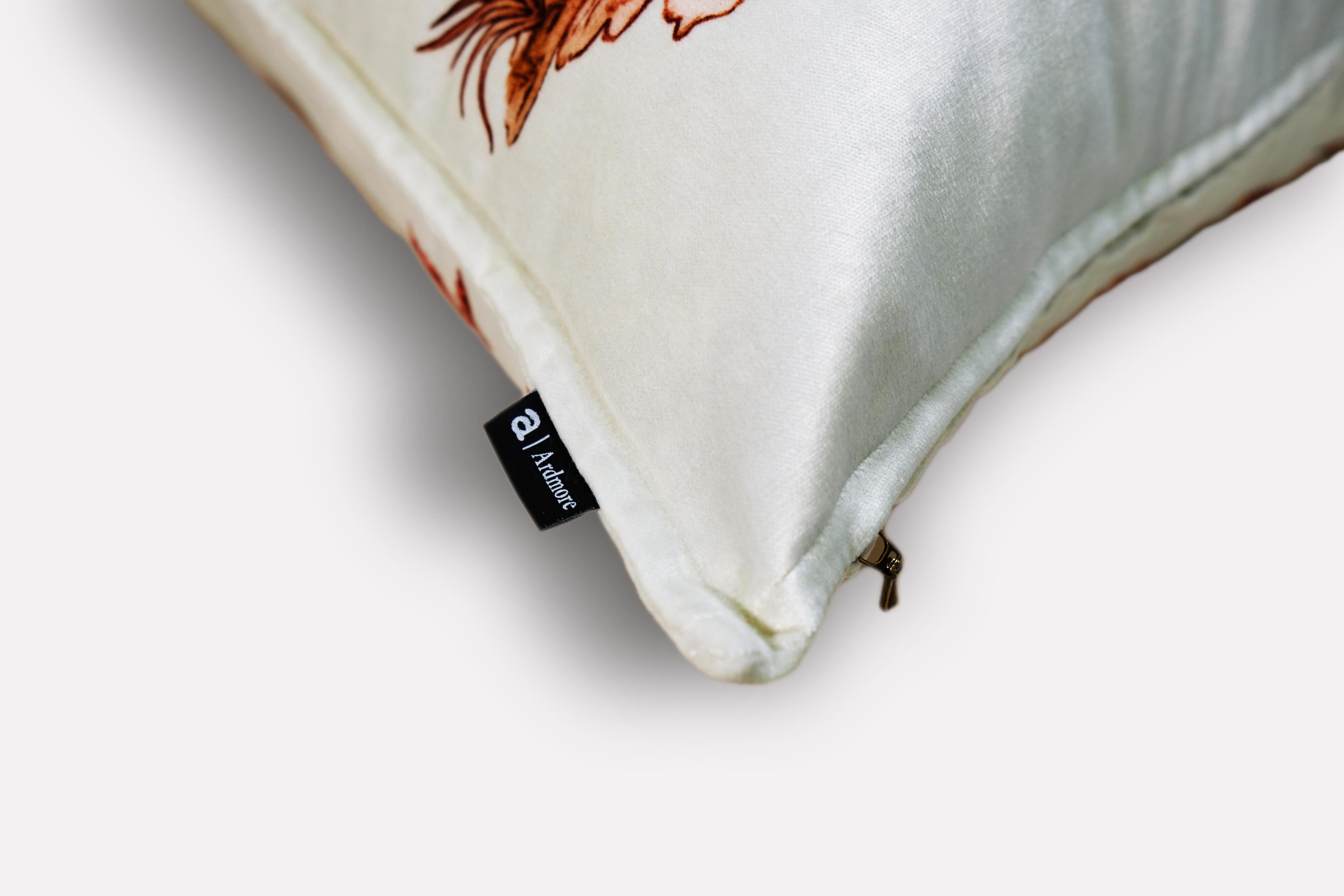 Thanda Toile Pillow - Velvet - Plum