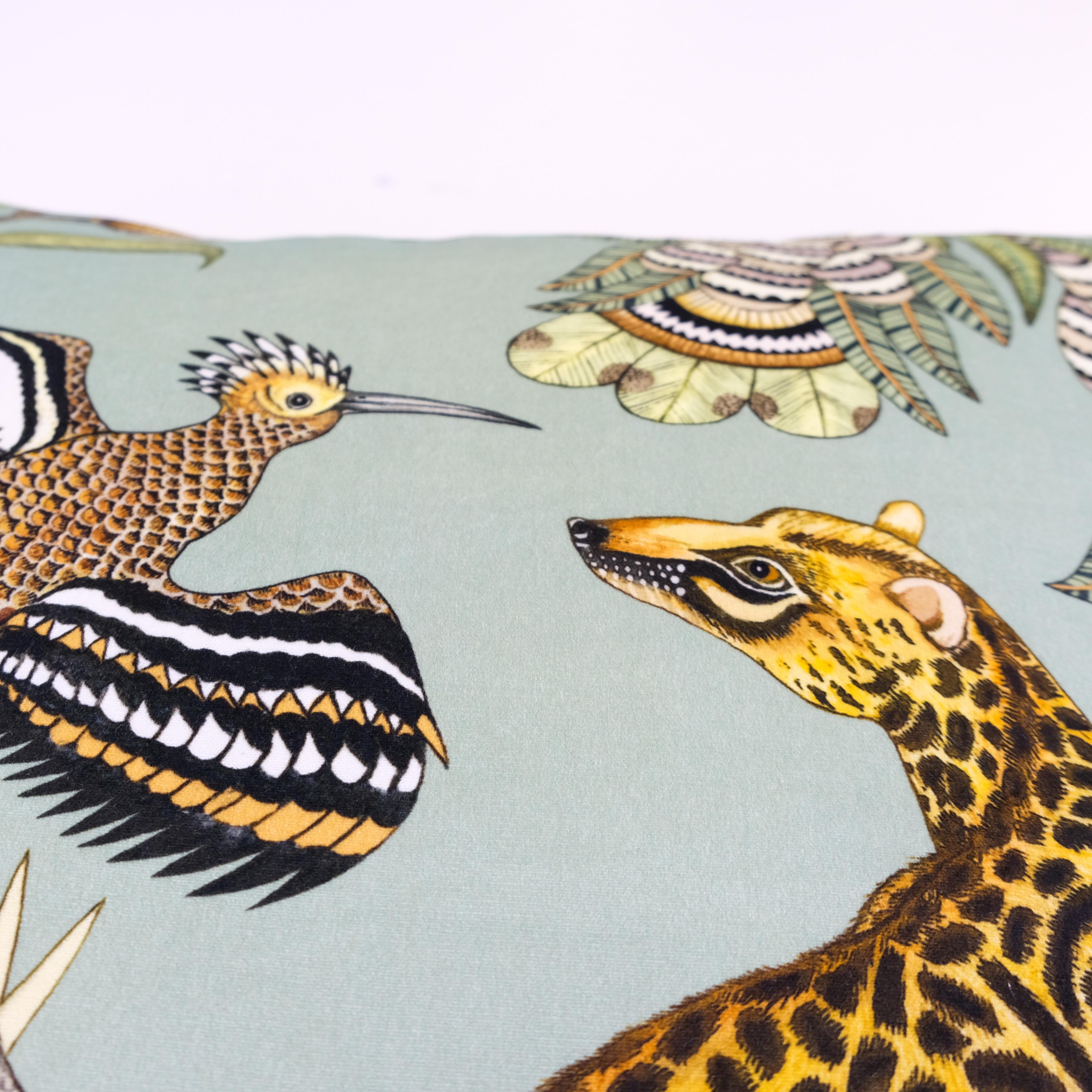 Camp Critters Pillow - Velvet - Delta