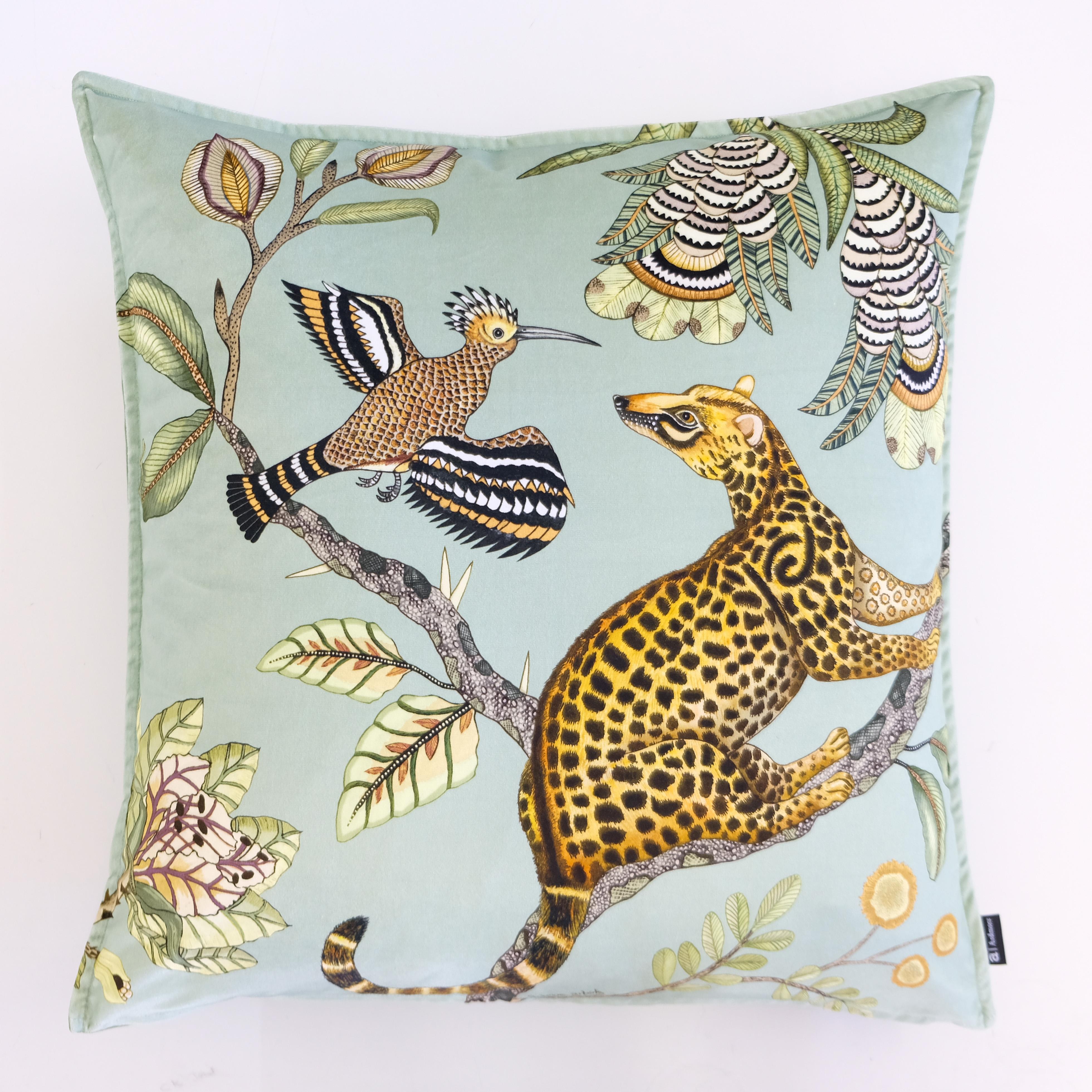 Camp Critters Pillow - Velvet - Delta