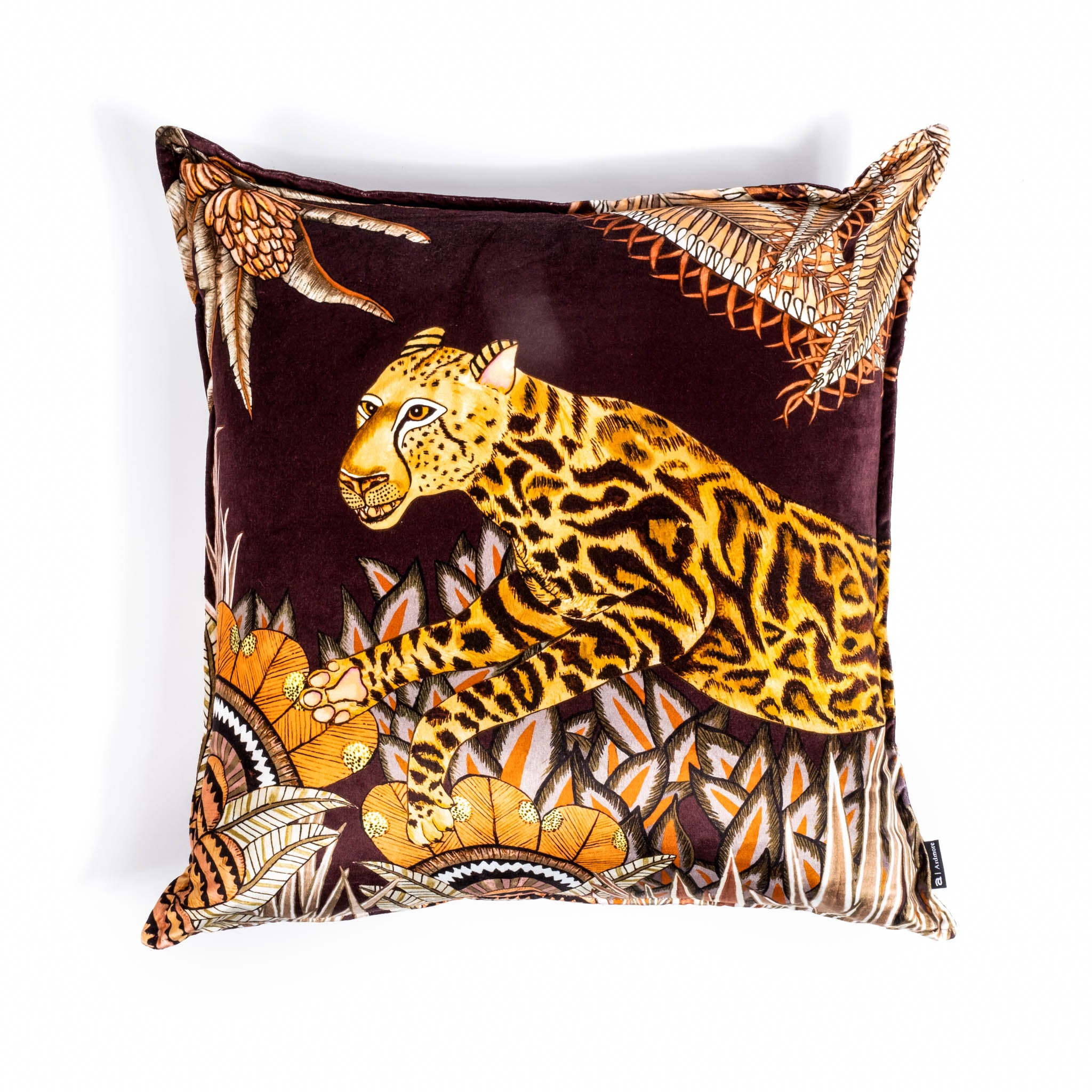 Velvet shop cheetah pillow