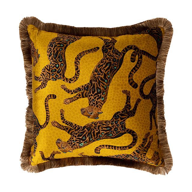 Velvet Leopard Pillow / Animal Pillow Cover / Velvet Cheetah