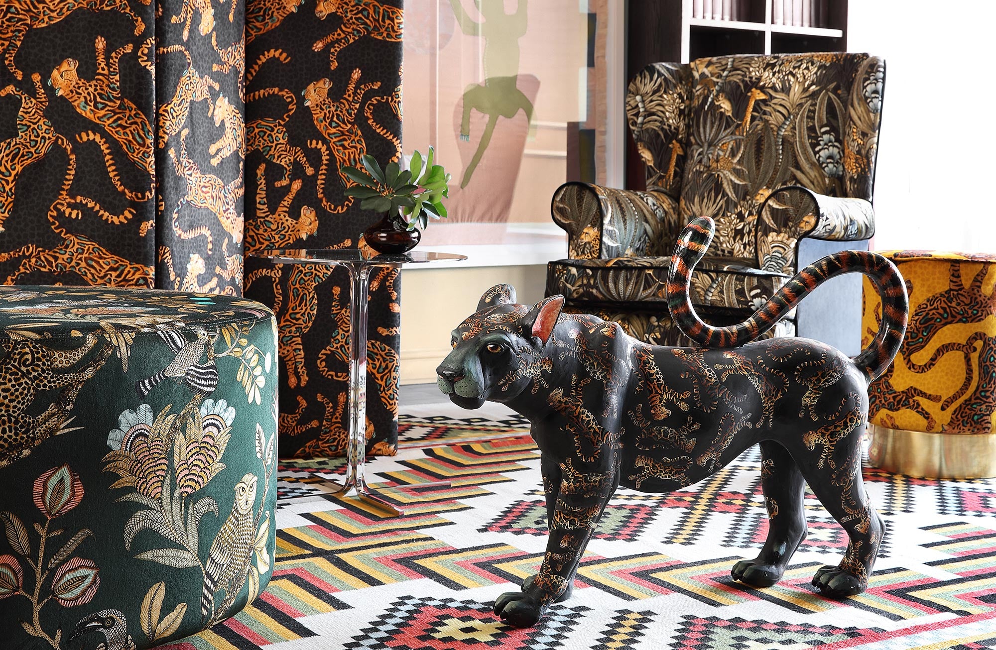 Camp Critters Fabric - Velvet - Dusk