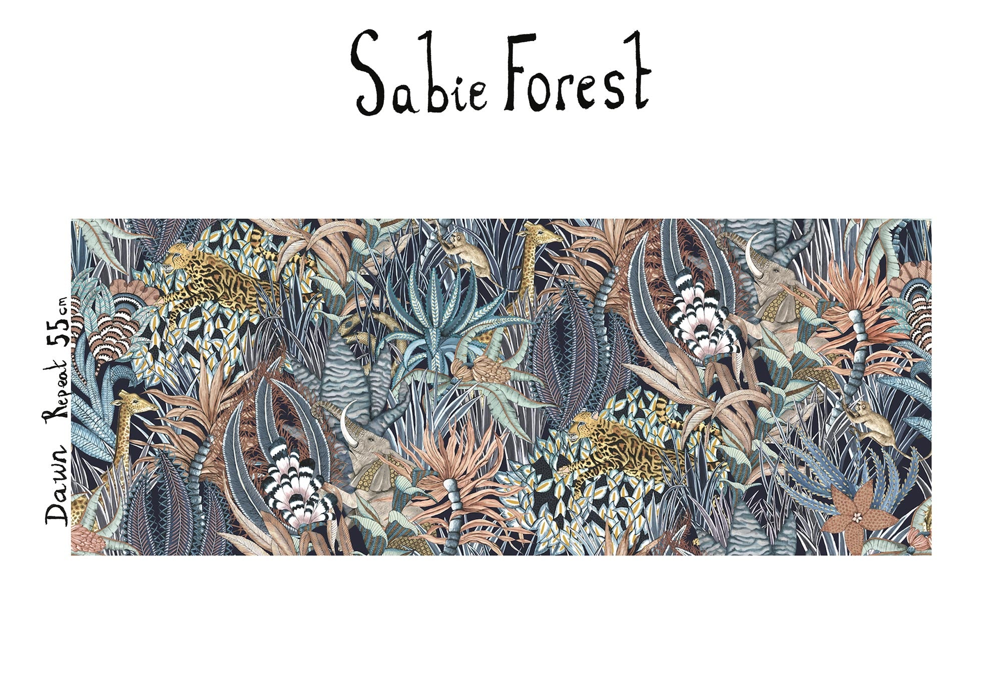 Sabie Forest Fabric - Velvet - Dawn