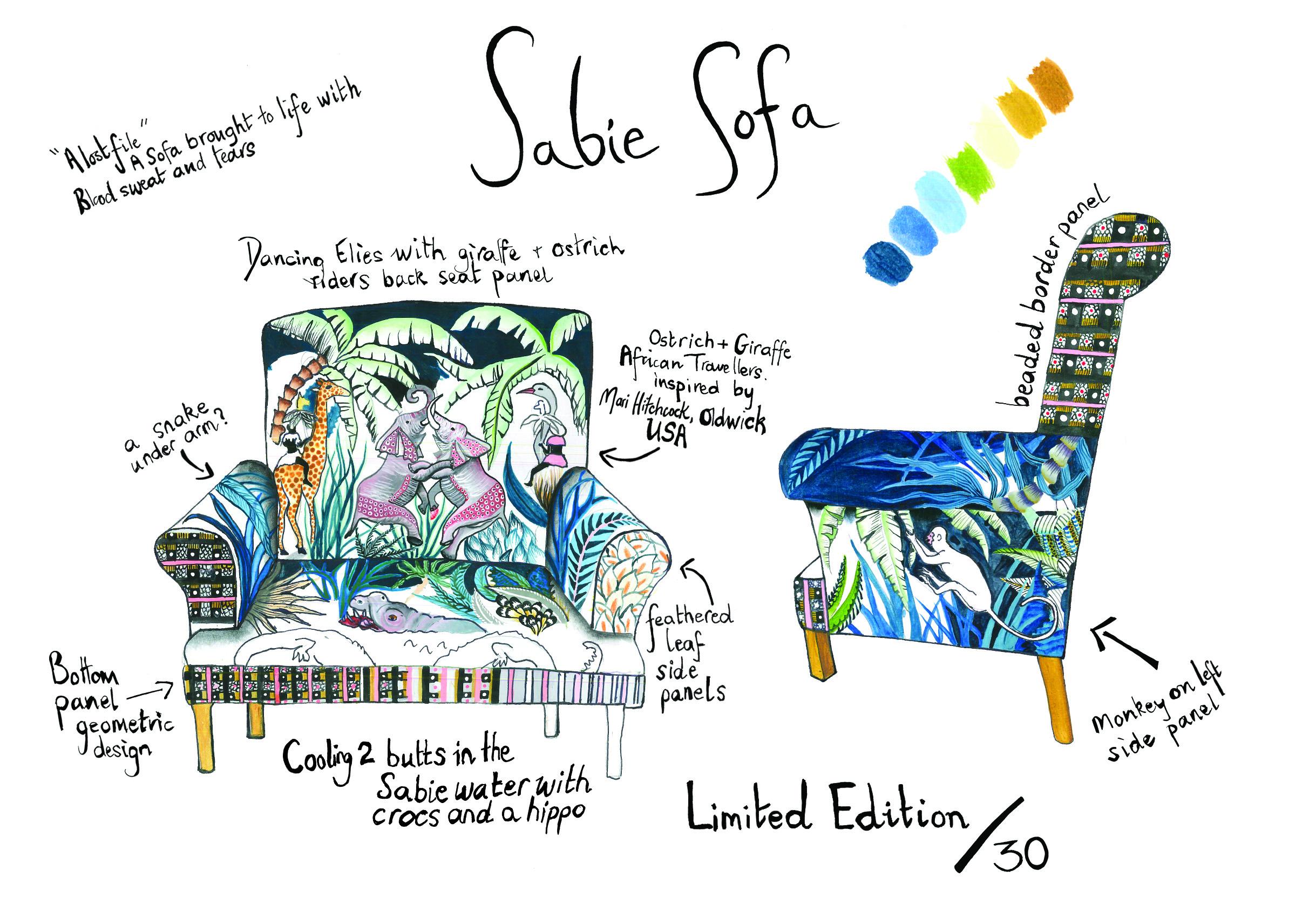 Sabie Limited Edition Sofa - Tanzanite