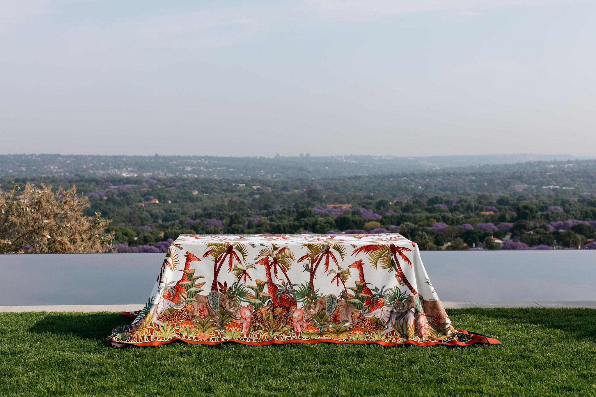 Palm Parade Tablecloth