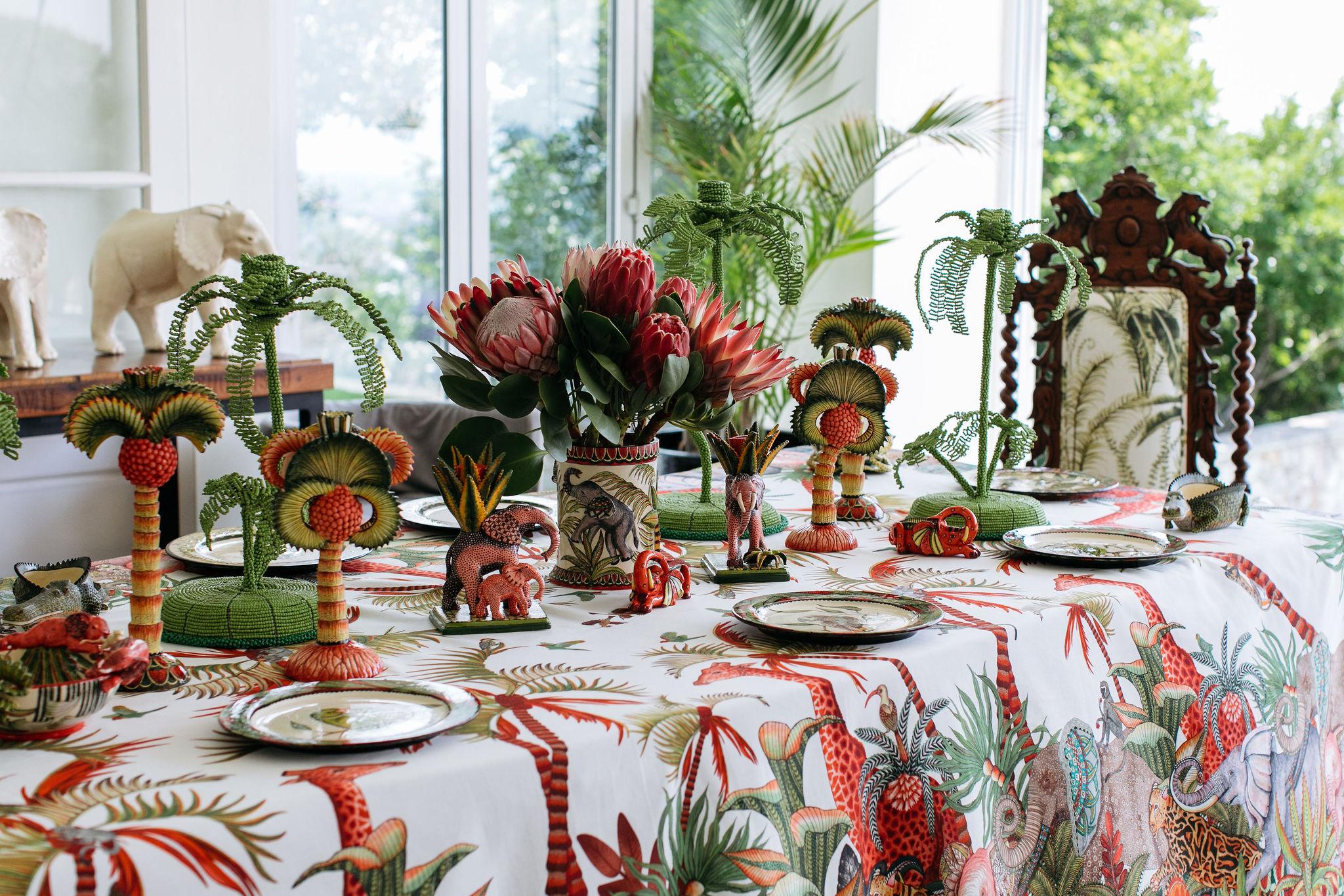 Palm Parade Tablecloth