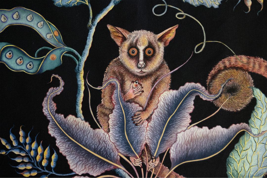 Bush Baby Tea Towel - Moonlight