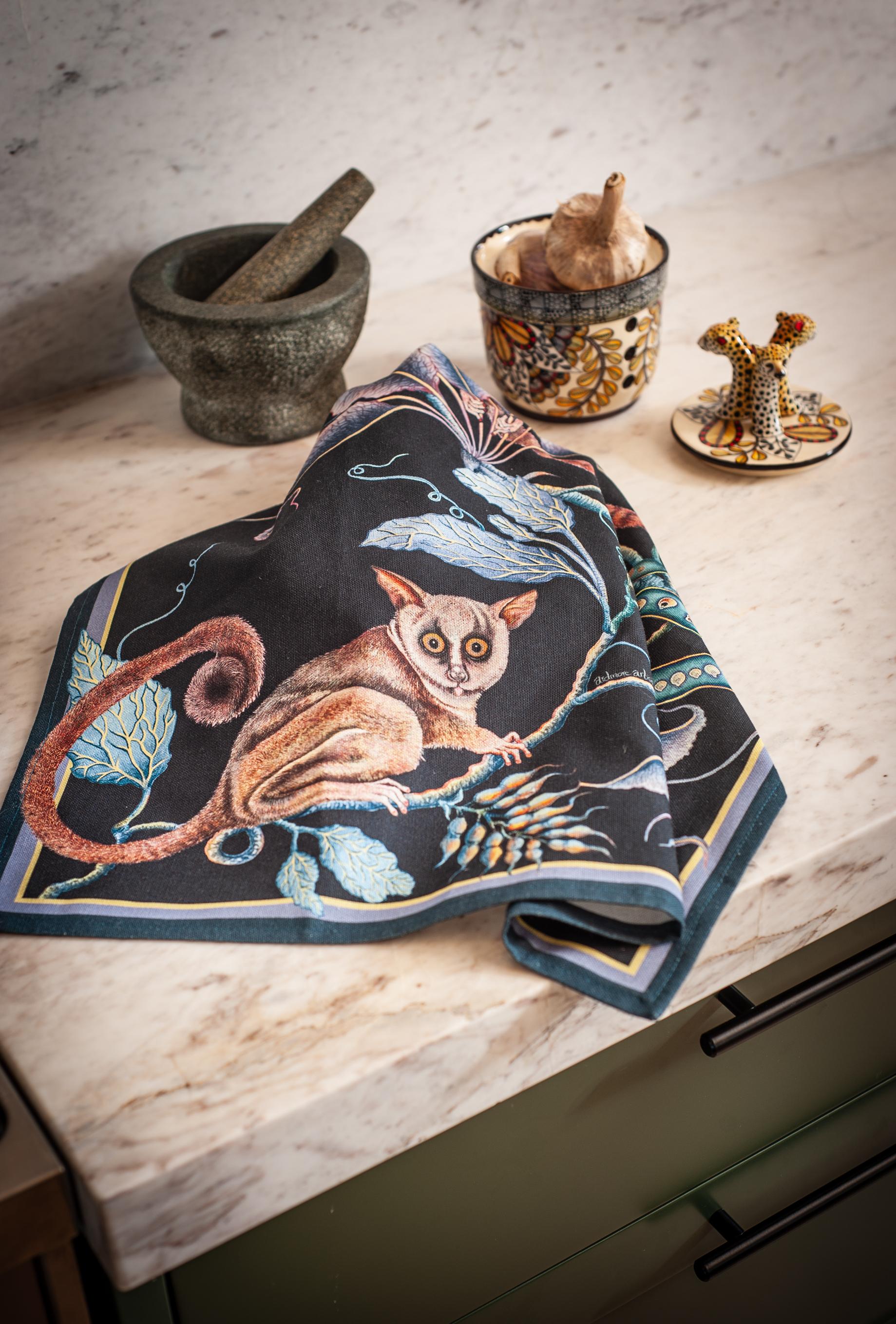 Bush Baby Tea Towel - Moonlight