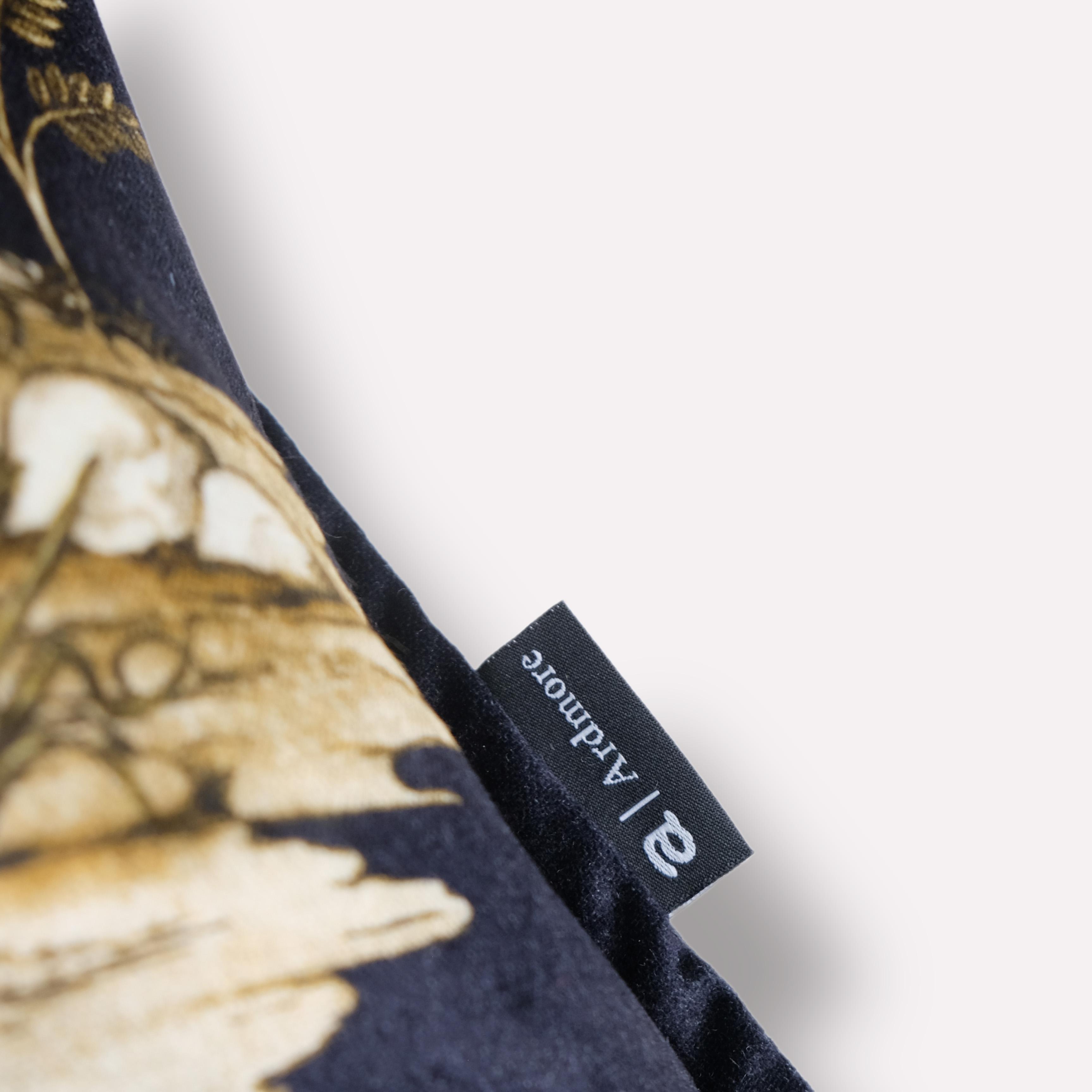 Thanda Toile Pillow - Velvet - Gold