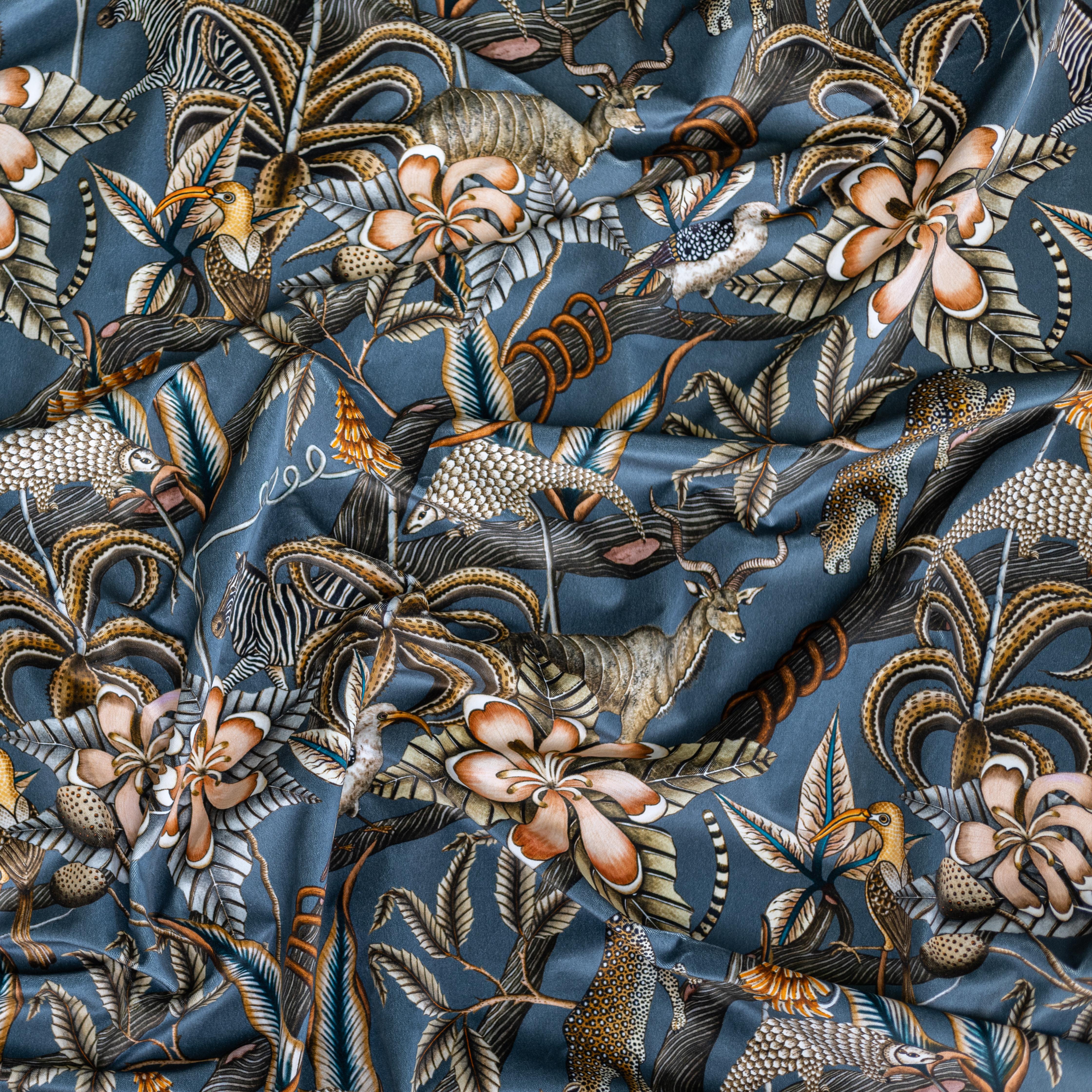 Pangolin Park Fabric - Velvet - Ash