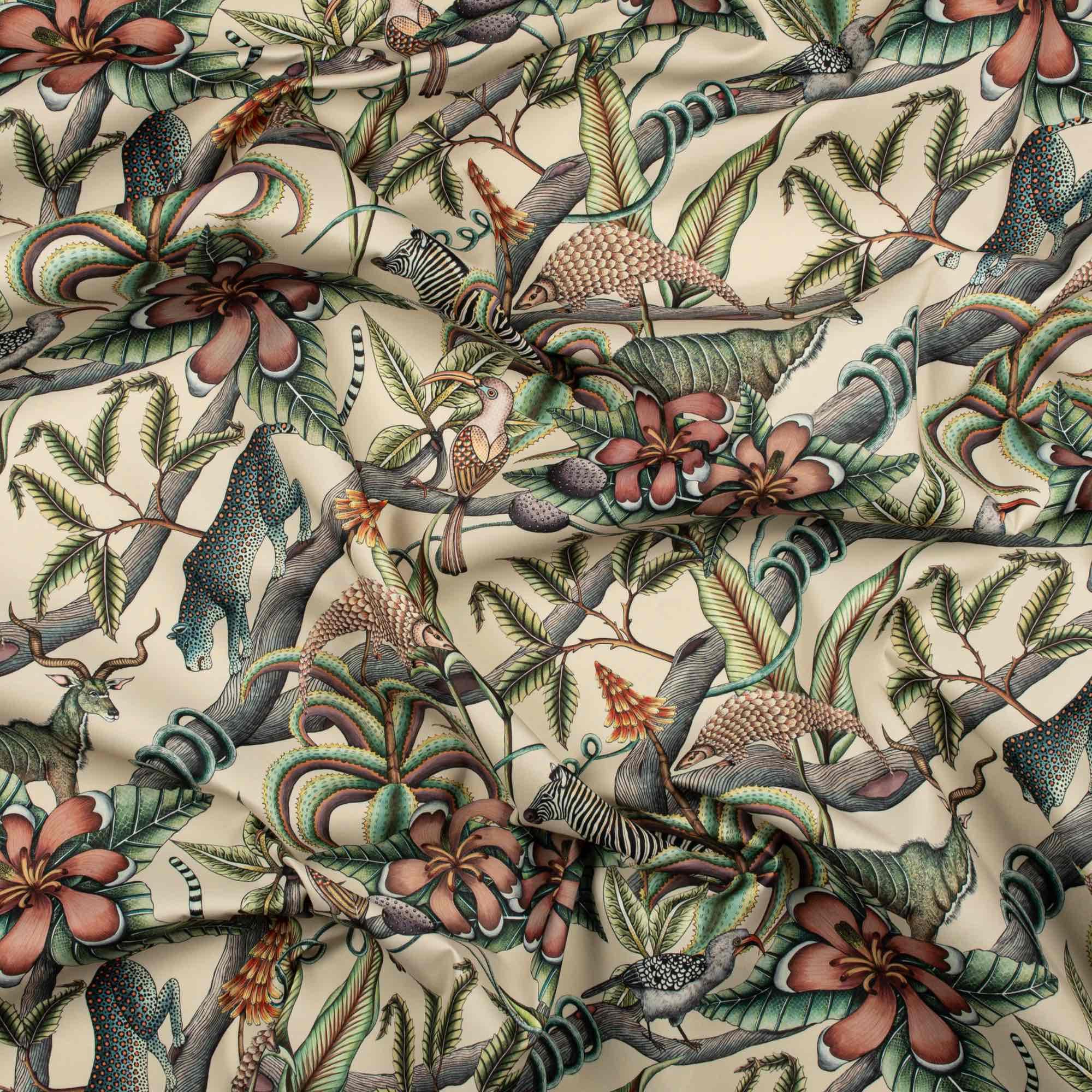 Pangolin Park Outdoor Fabric - Chalk