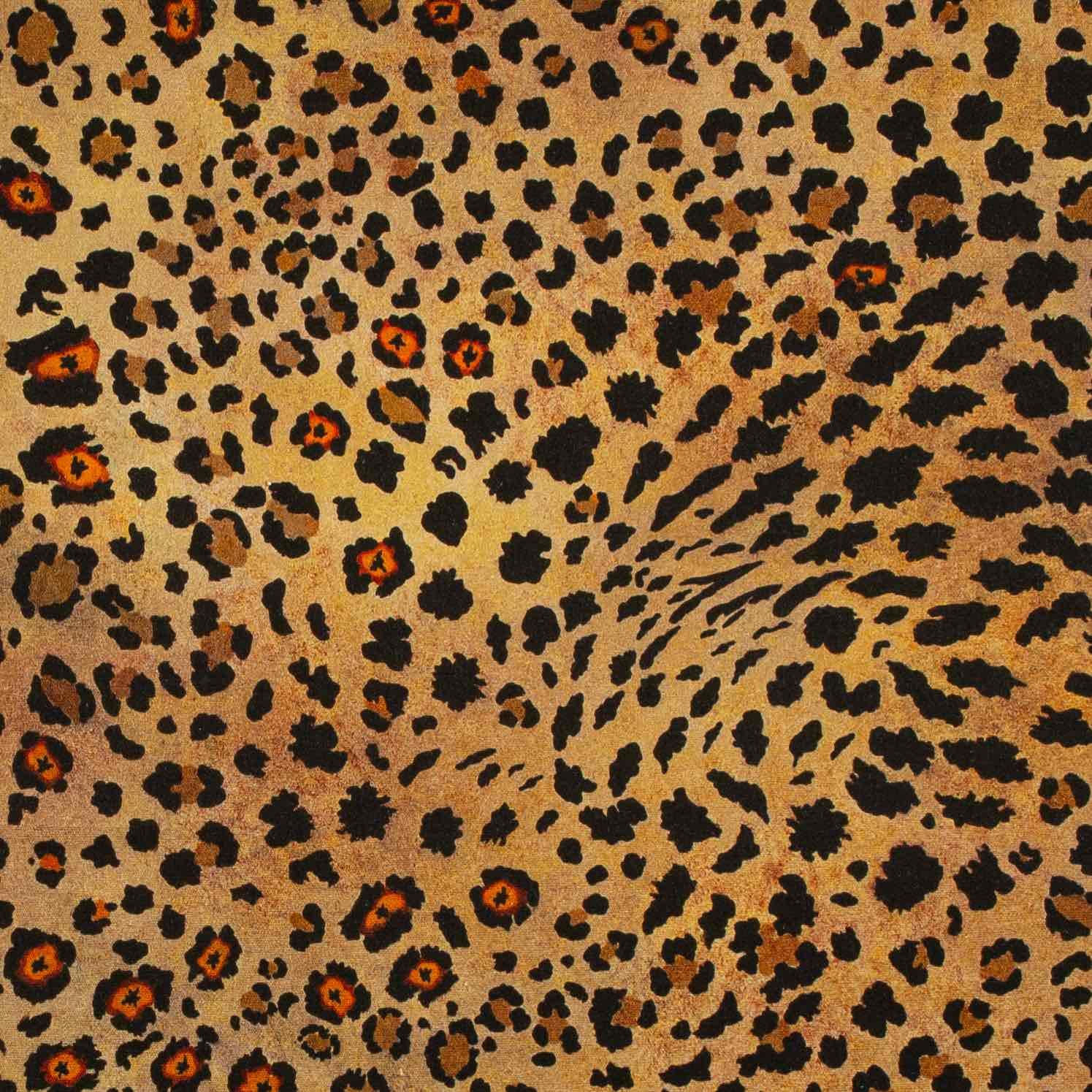 Safari Spot Fabric - Linen - Gold
