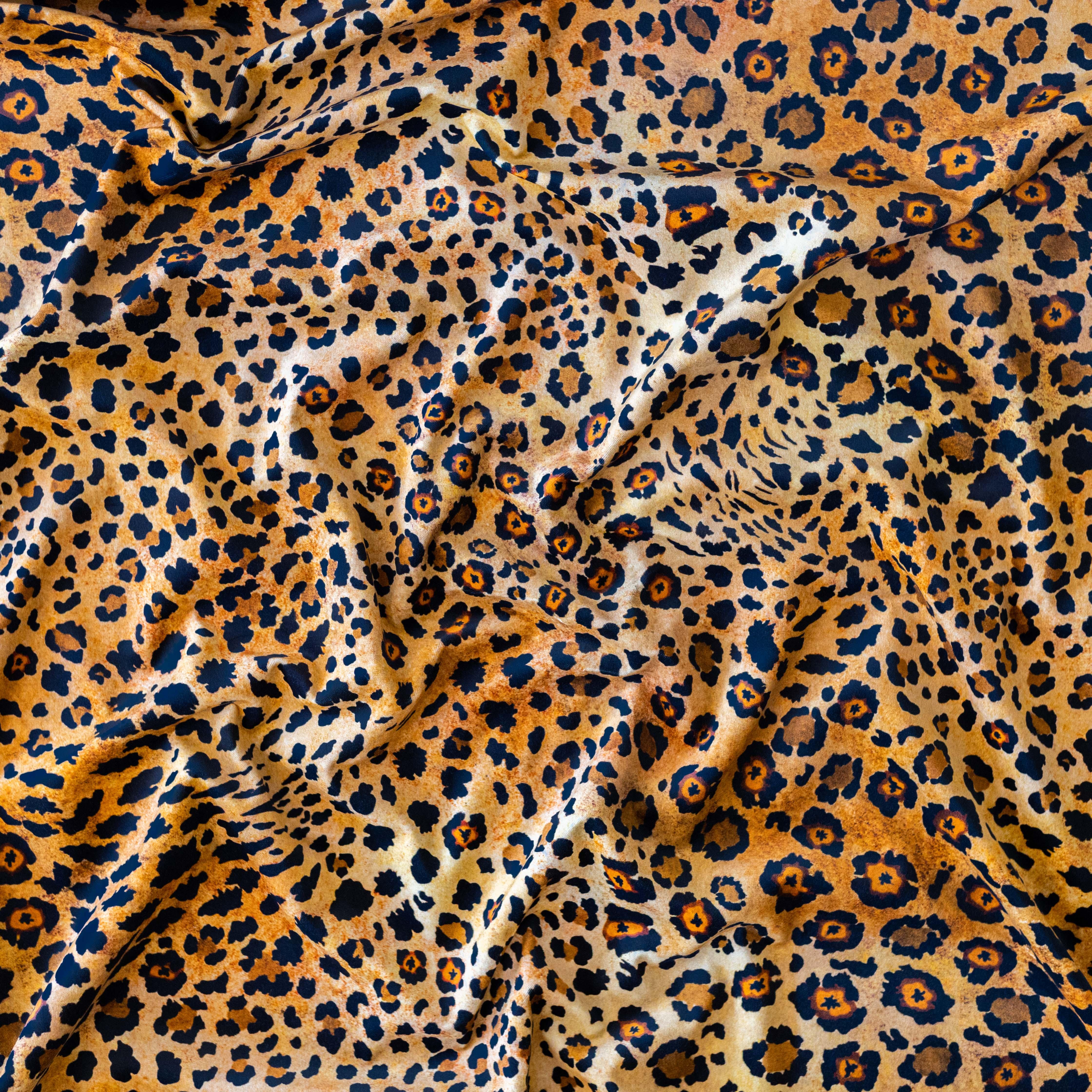 Safari Spot Fabric - Velvet - Gold