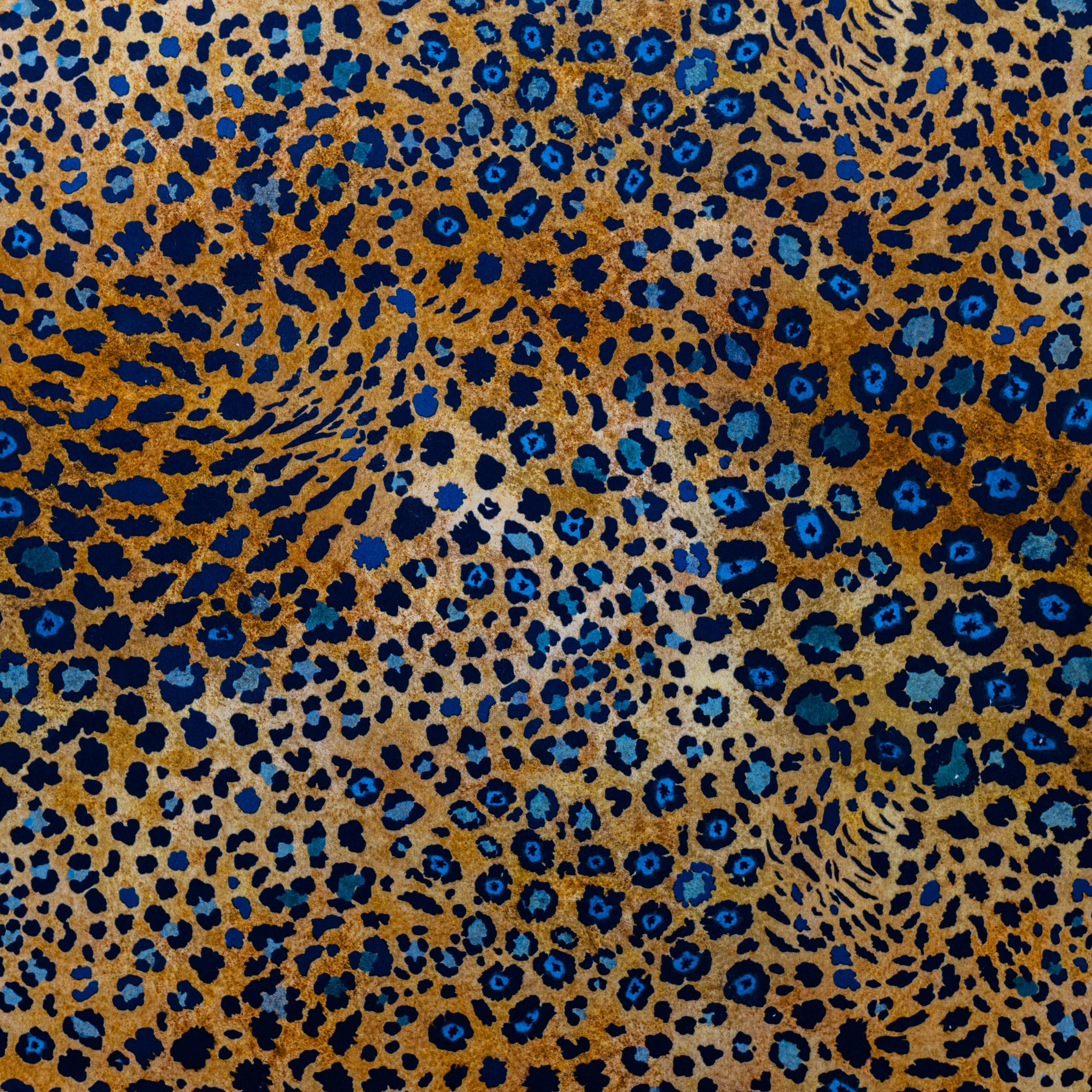 Safari Spot Fabric - Velvet - Midnight