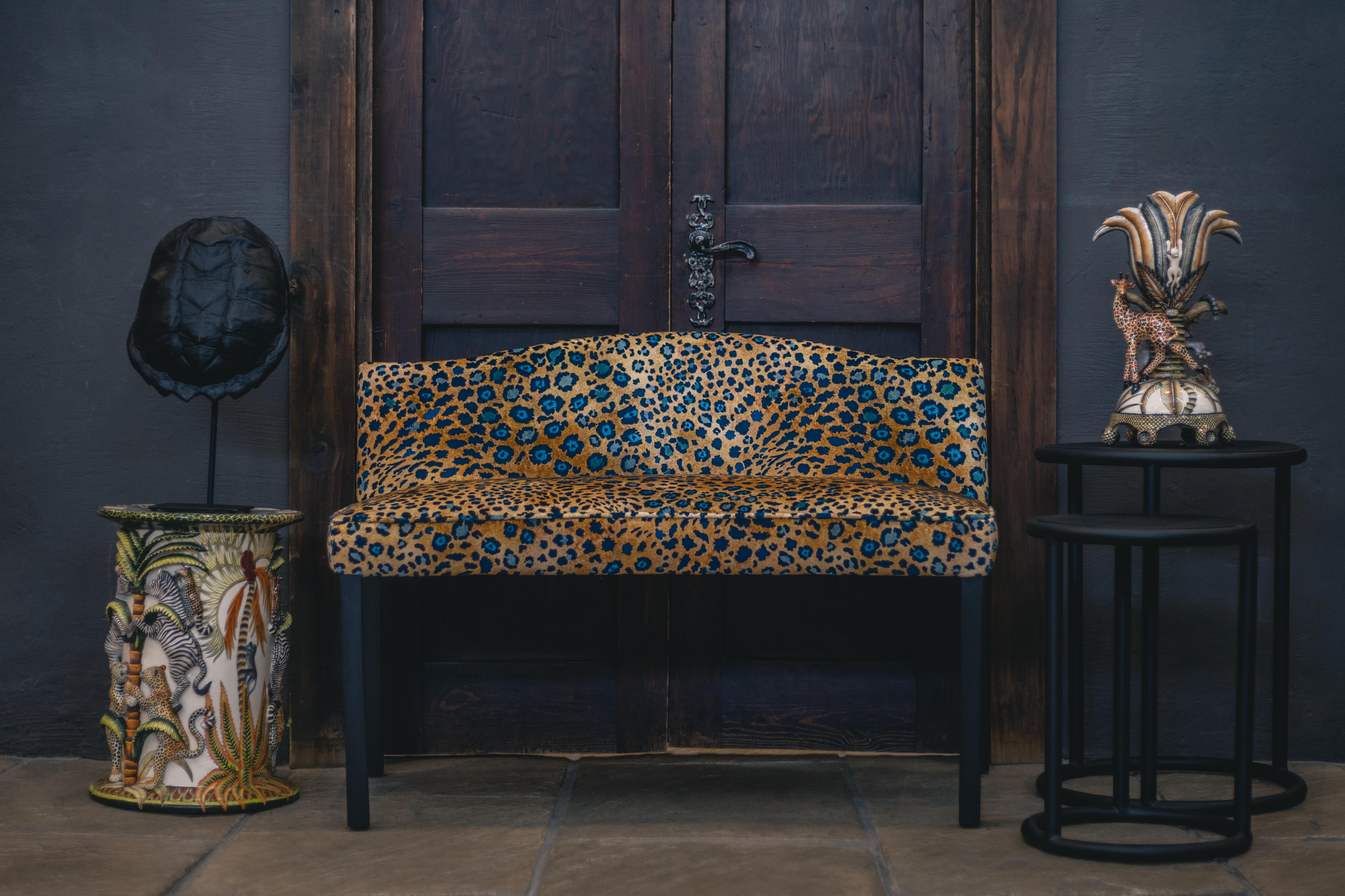 Safari Spot Fabric - Velvet - Midnight