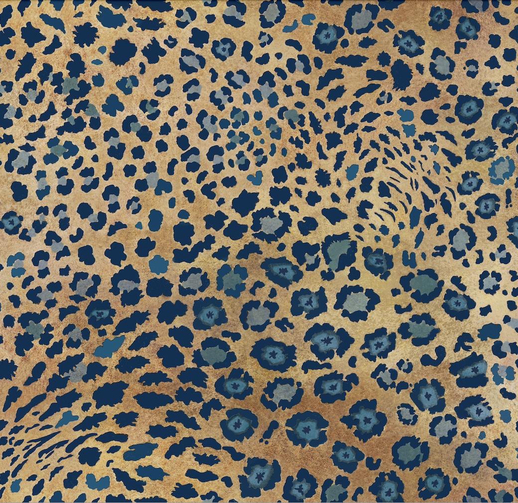 Safari Spot Fabric - Velvet - Midnight