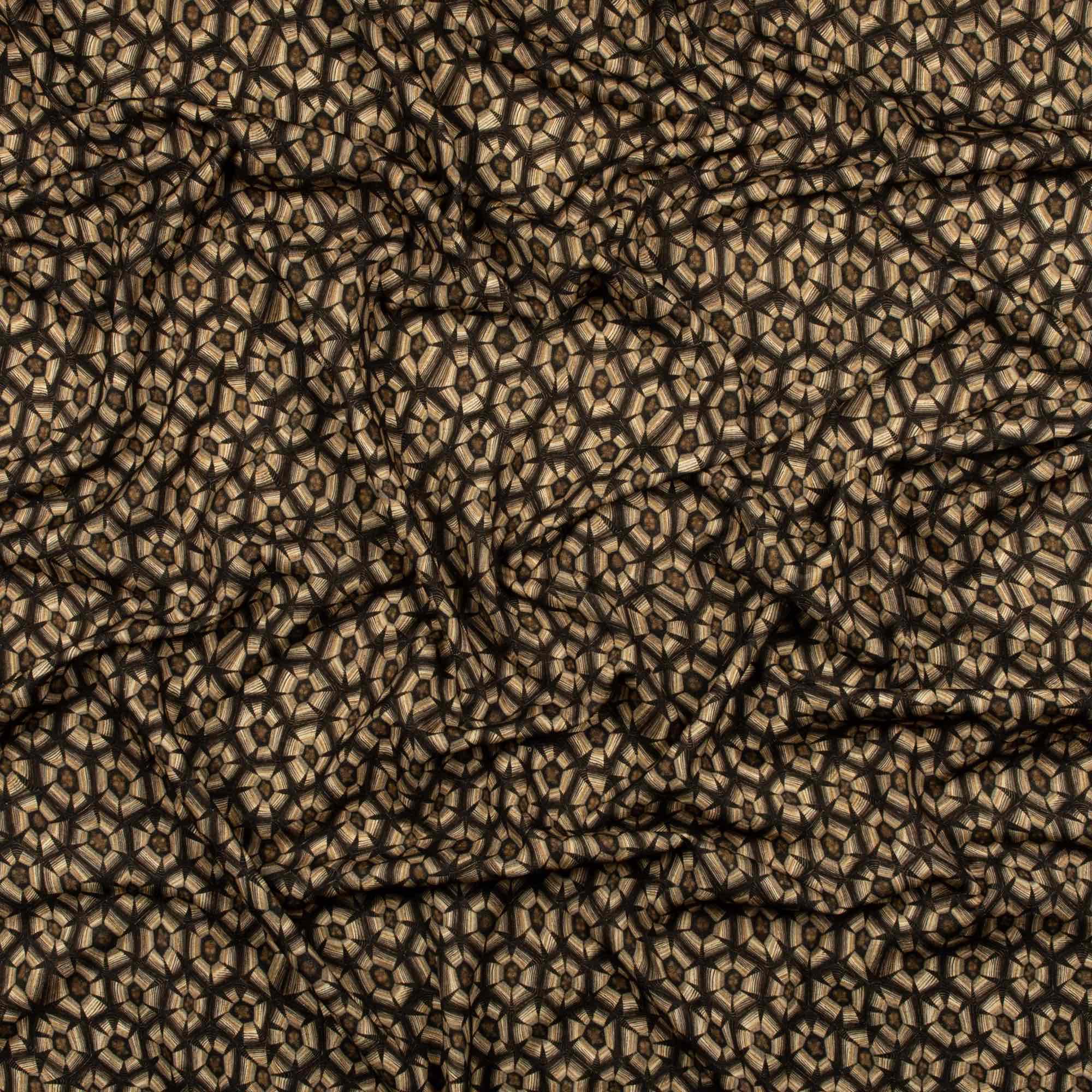 Thanda Tortoise Fabric - Linen - Silver