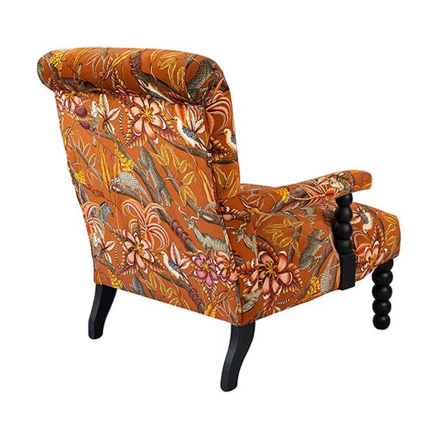 Kudu Pod Chair - Pangolin Park Rust - Matte Black