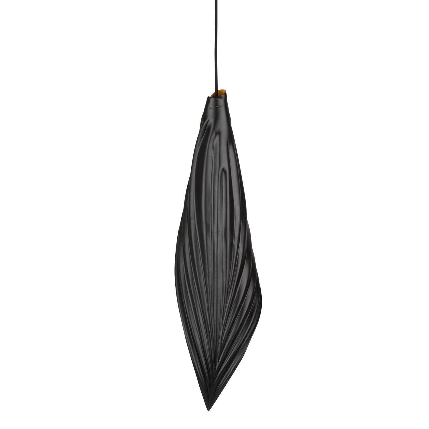 Blade 3-Piece Leather Pendant - Black/Gold