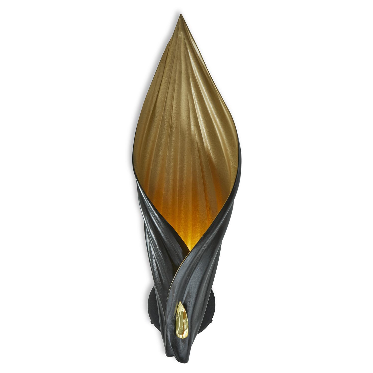 Blade Wall Sconce - Black/Gold